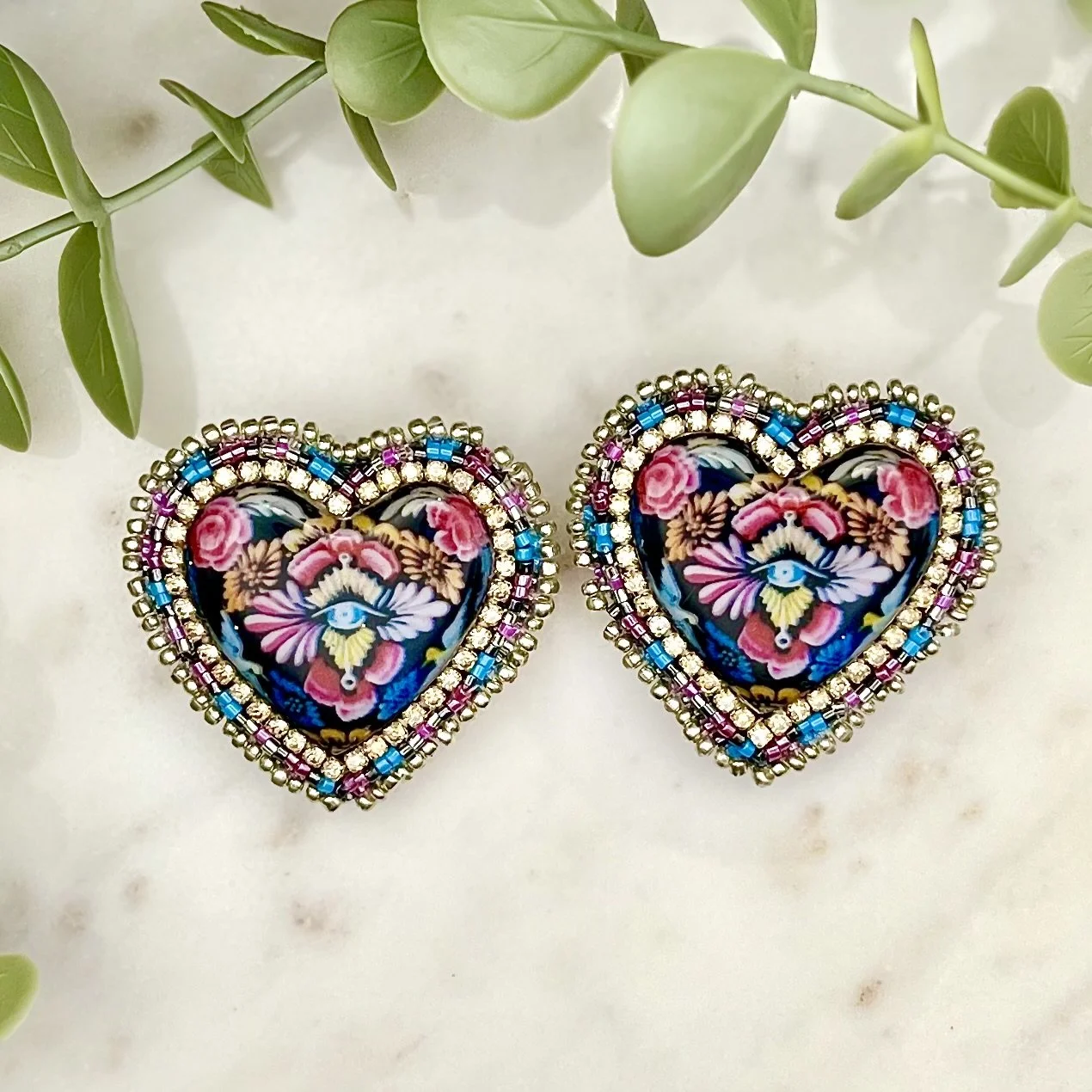 Pink and Blue Hearts