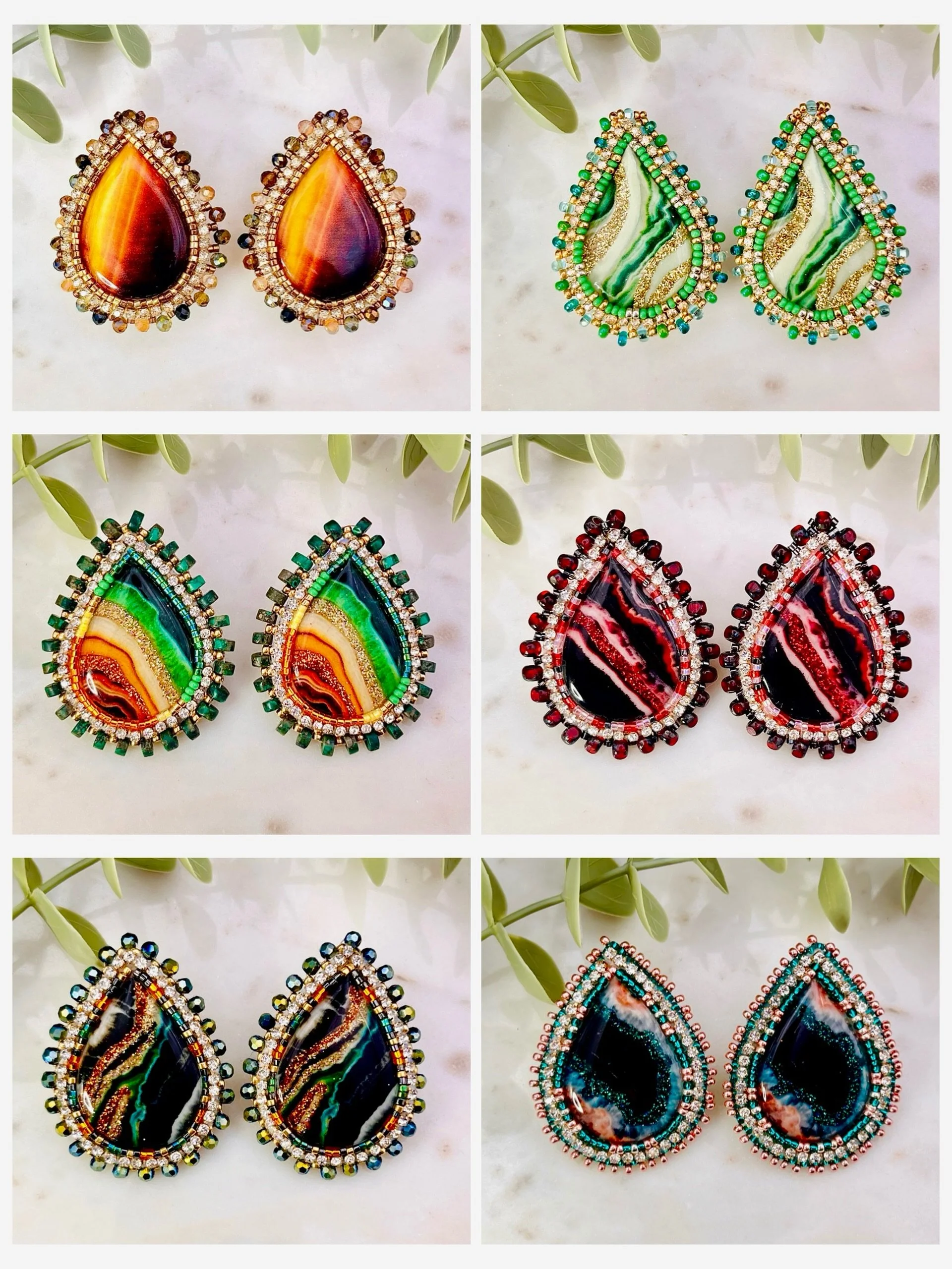 I just got these gorgeous pieces uploaded to my website!! The Rose Gold Nebulae (bottom right) is stunning, someone better buy them before I change my mind and decide to keep them for myself! www.rebeccaallen.org
