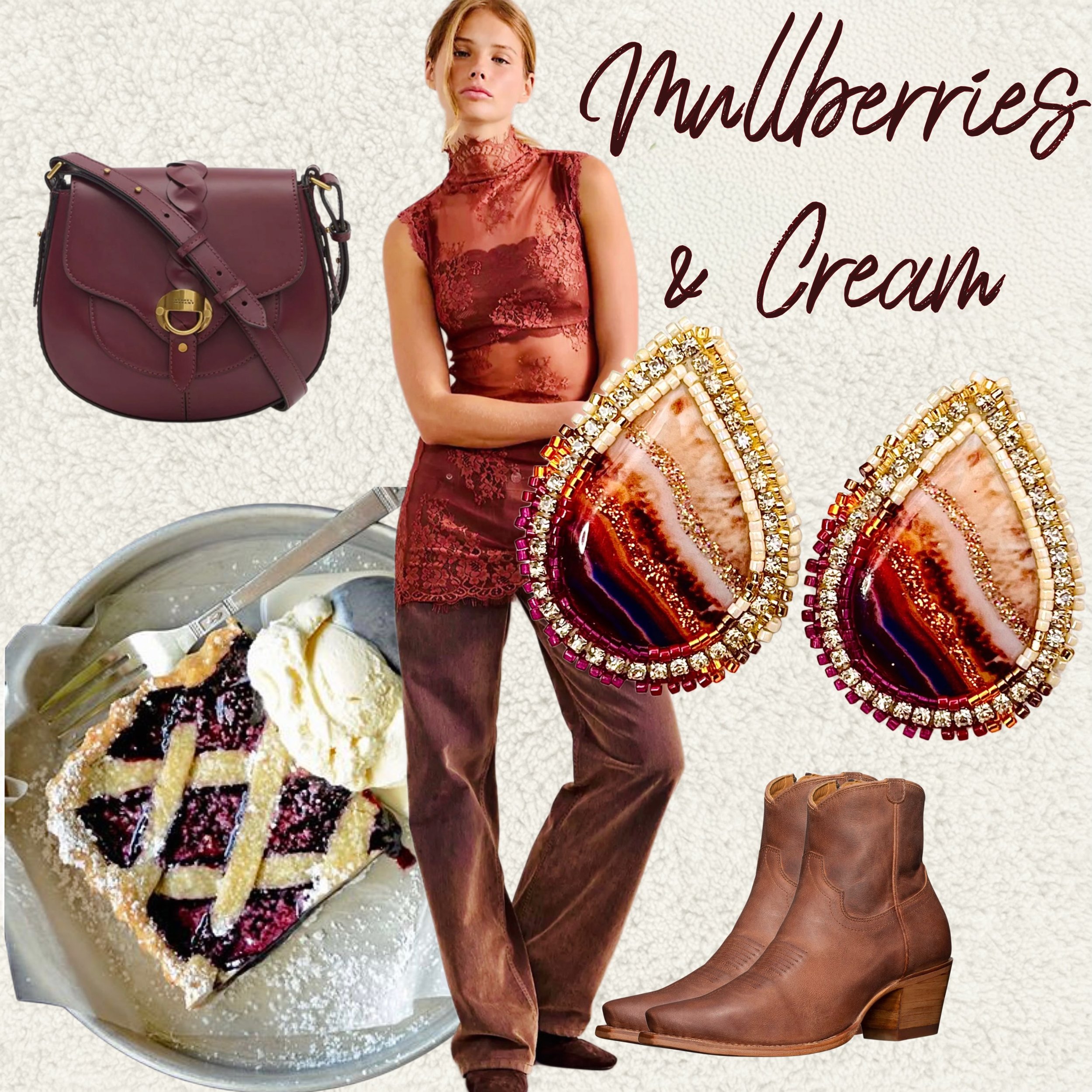 I made these with an hombre border, extending the design in the center. I love these shades of brown and maroon and deep plum. I can think of no their name to give them than Mullberries and Cream! #earringsofinstagram #handmadejewelry #beadwork #resi