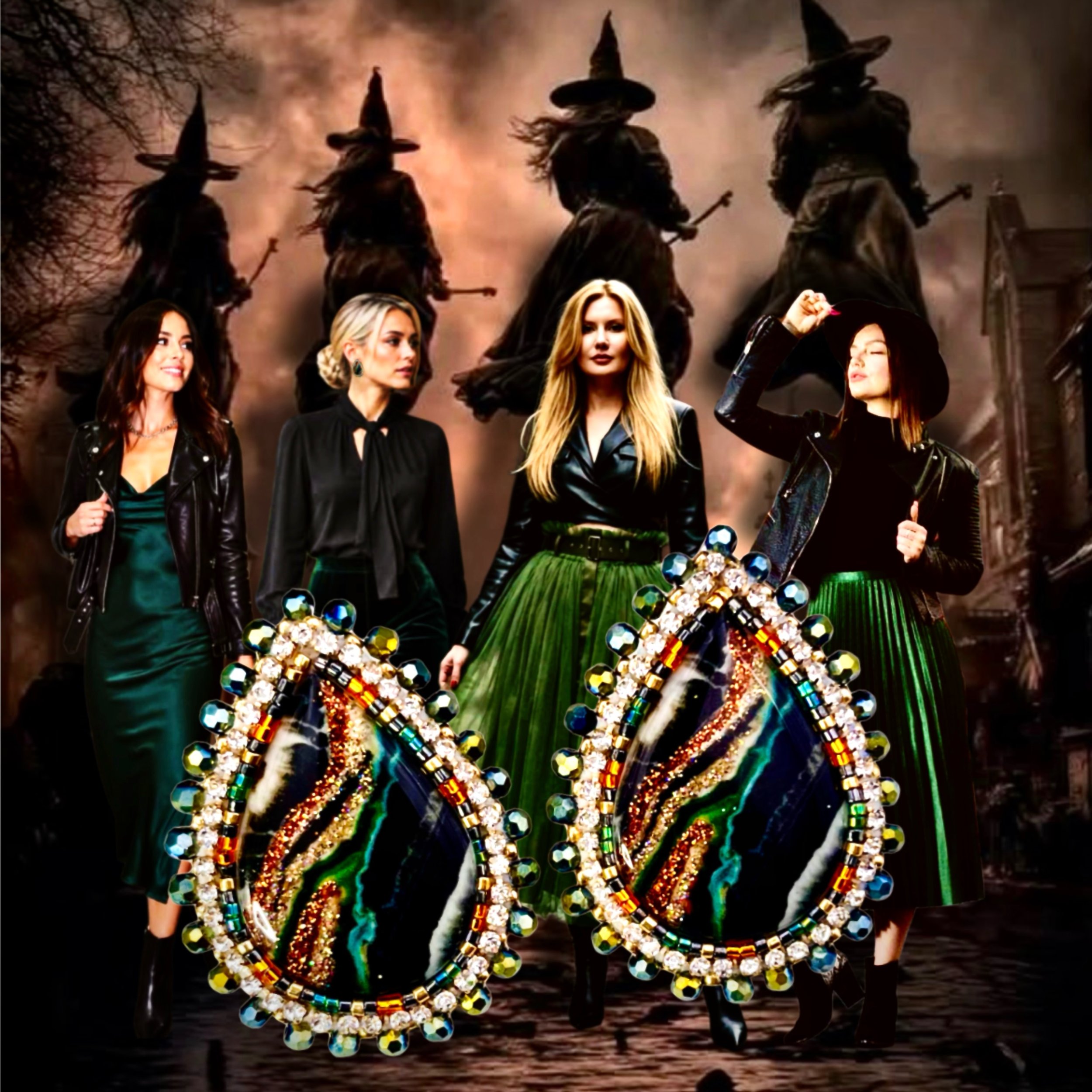 Where my Witches at? #earringsofinstagram #handmadejewelry #beadwork