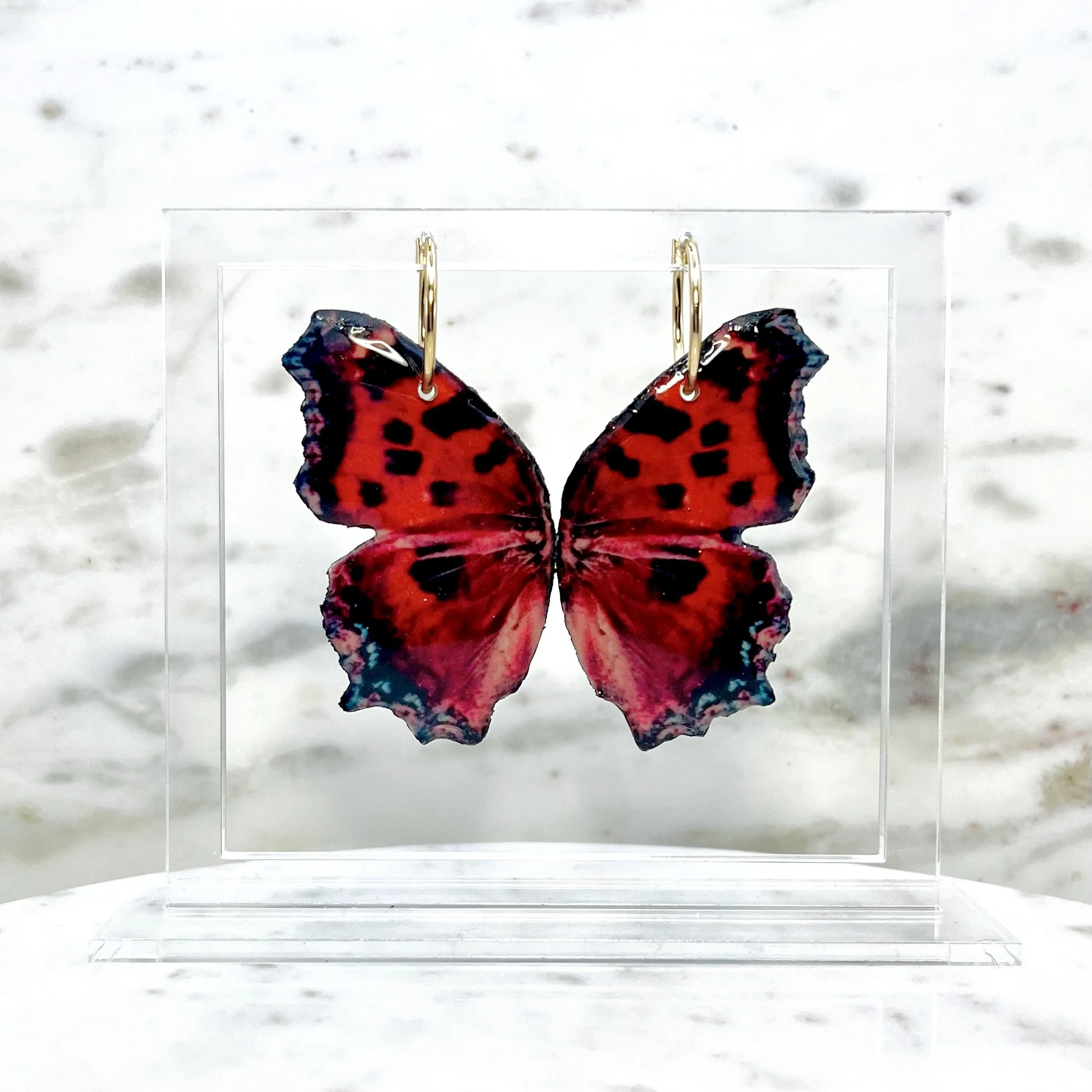 Red Butterfly Earrings
