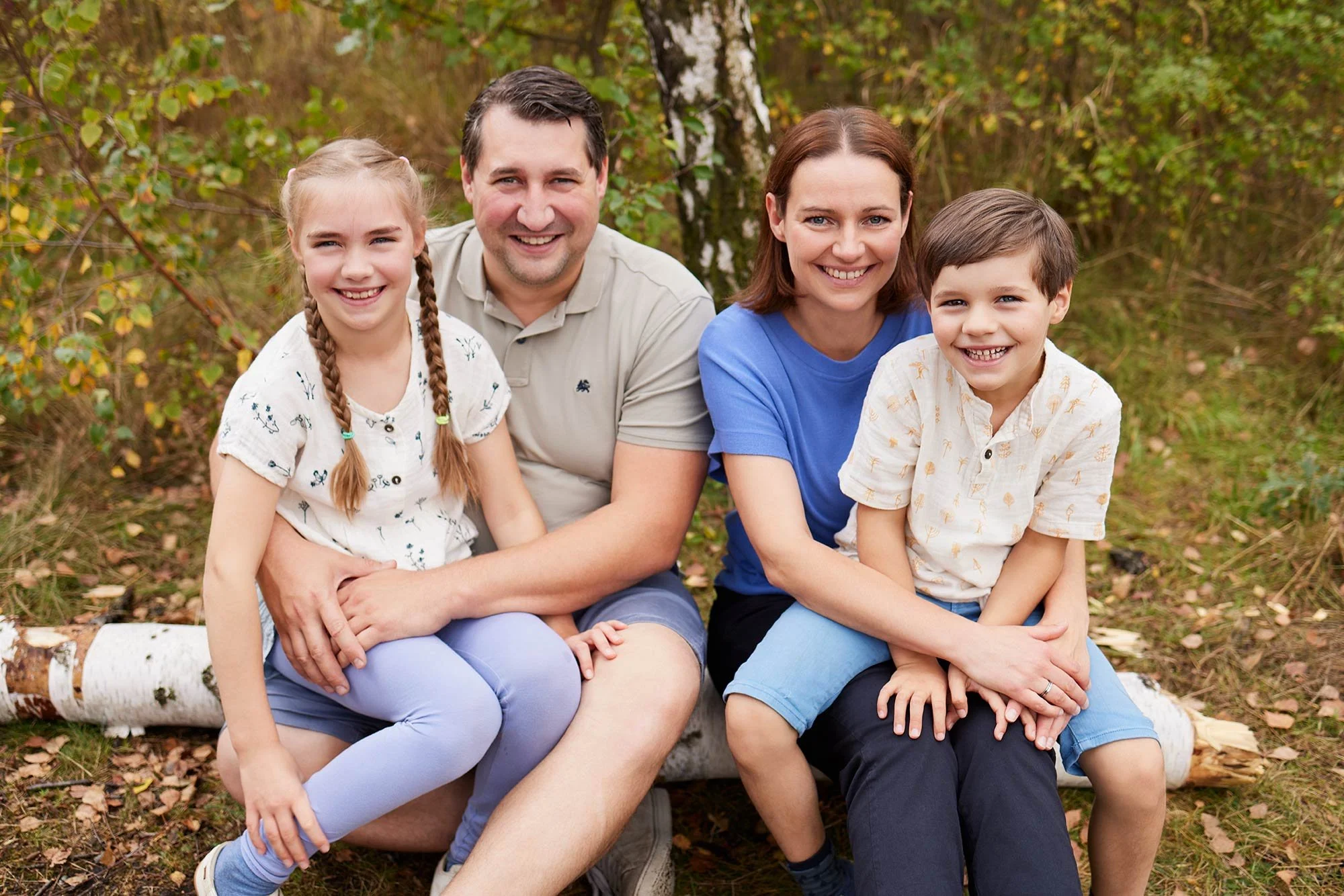 Natürliches Foto einer kleinen Familie in Leipzig