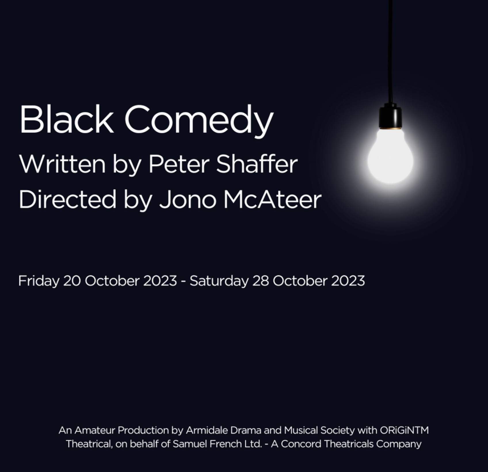 November - "Black Comedy"