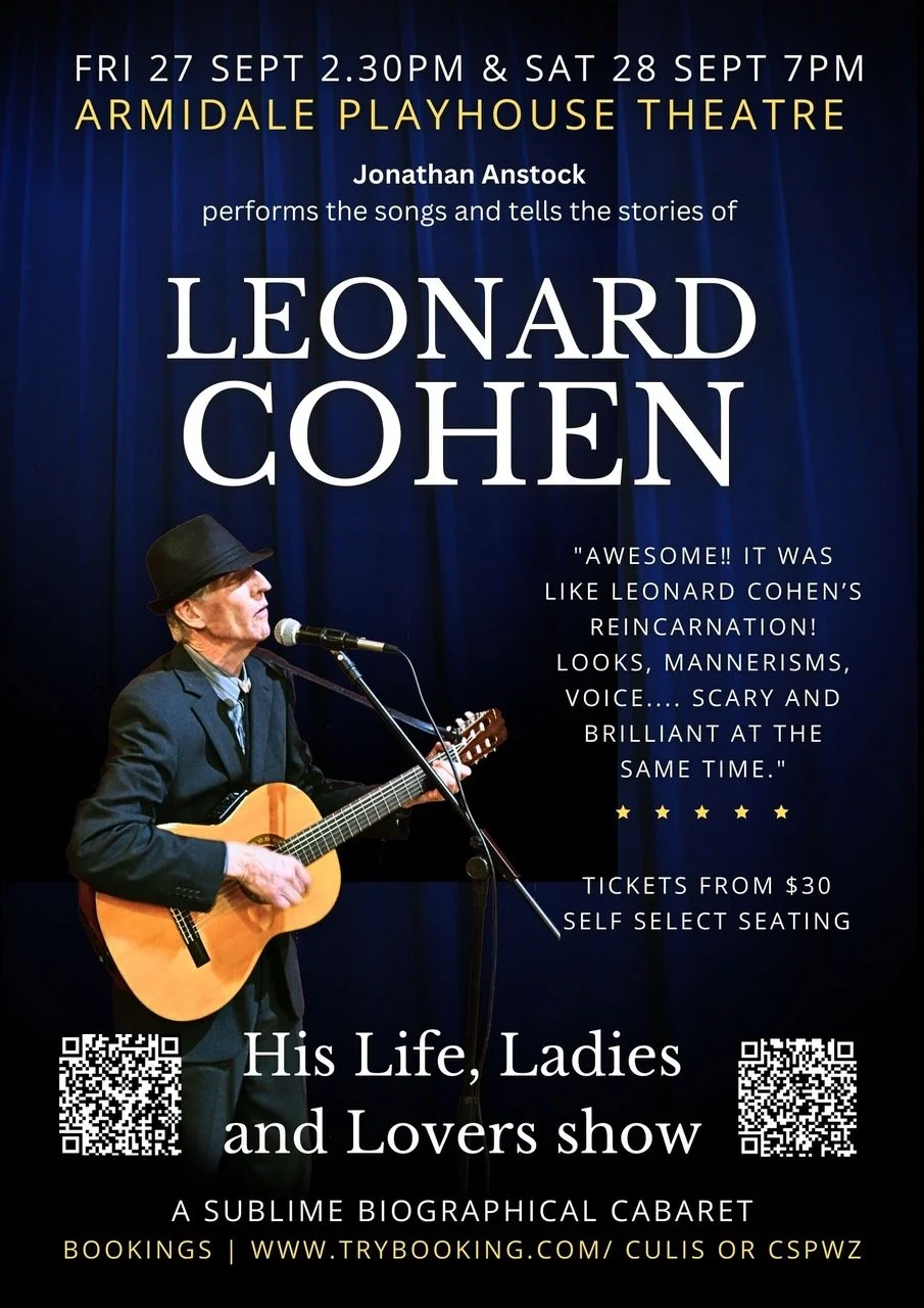 September - "Leonard Cohen: His Life, Ladies and Lovers"