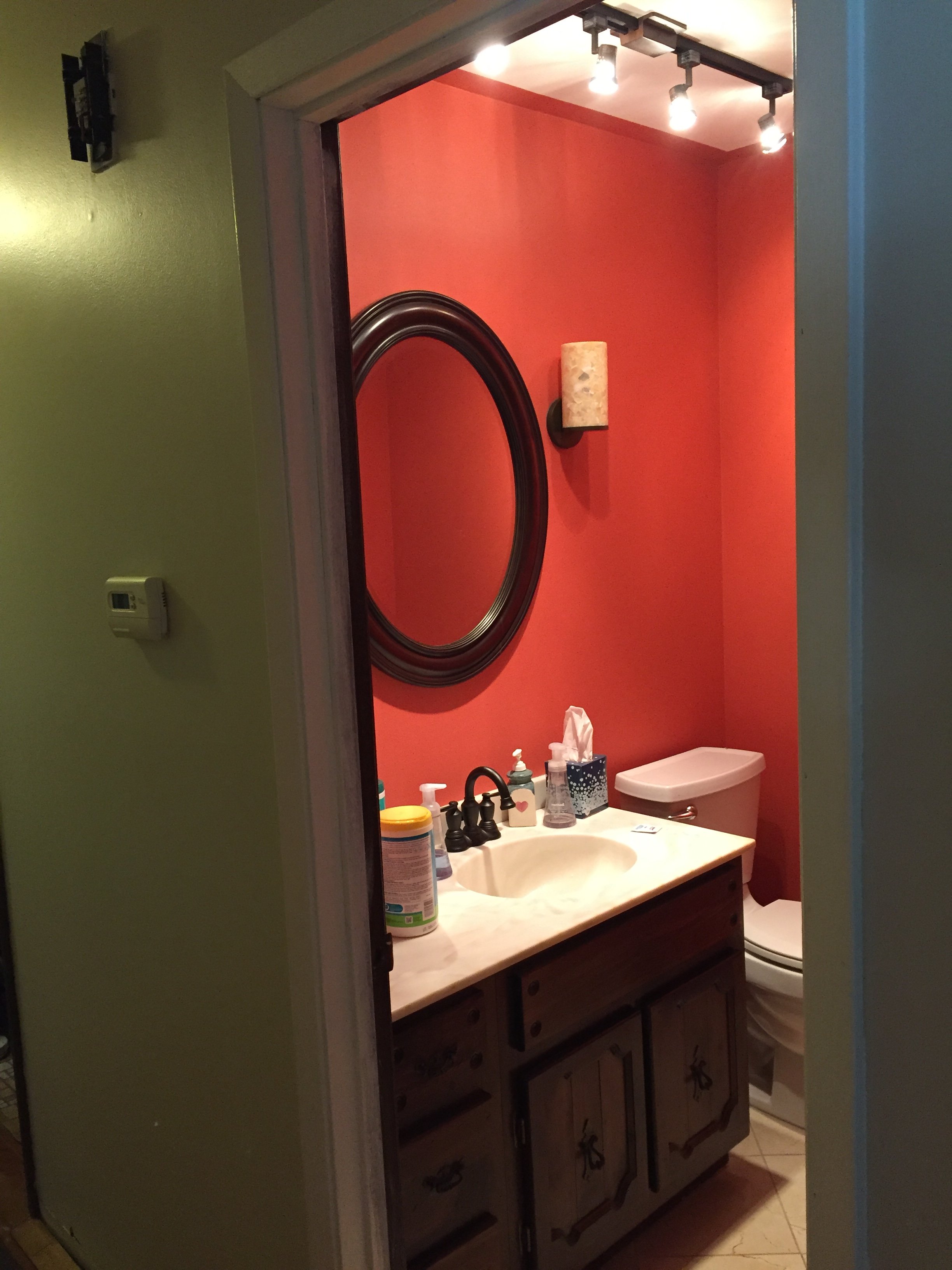 Half bath before.