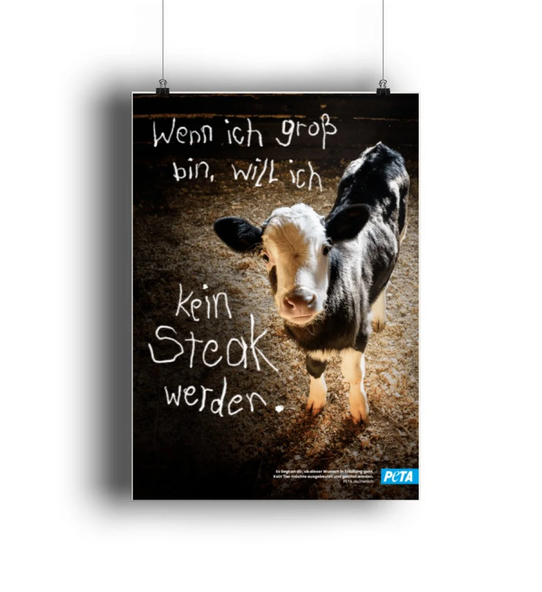 Veganes Poster - Kalb