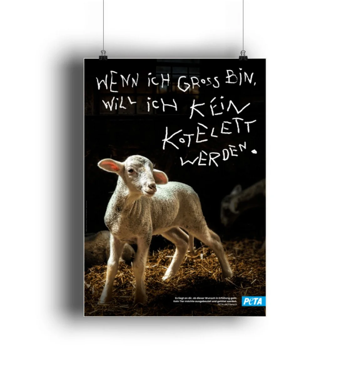 Veganes Poster - Lamm