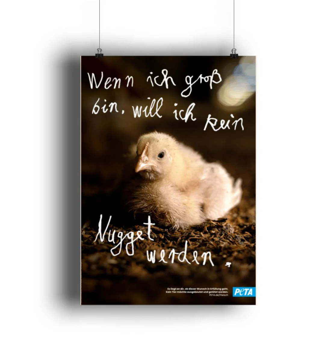 Veganes Poster - Küken