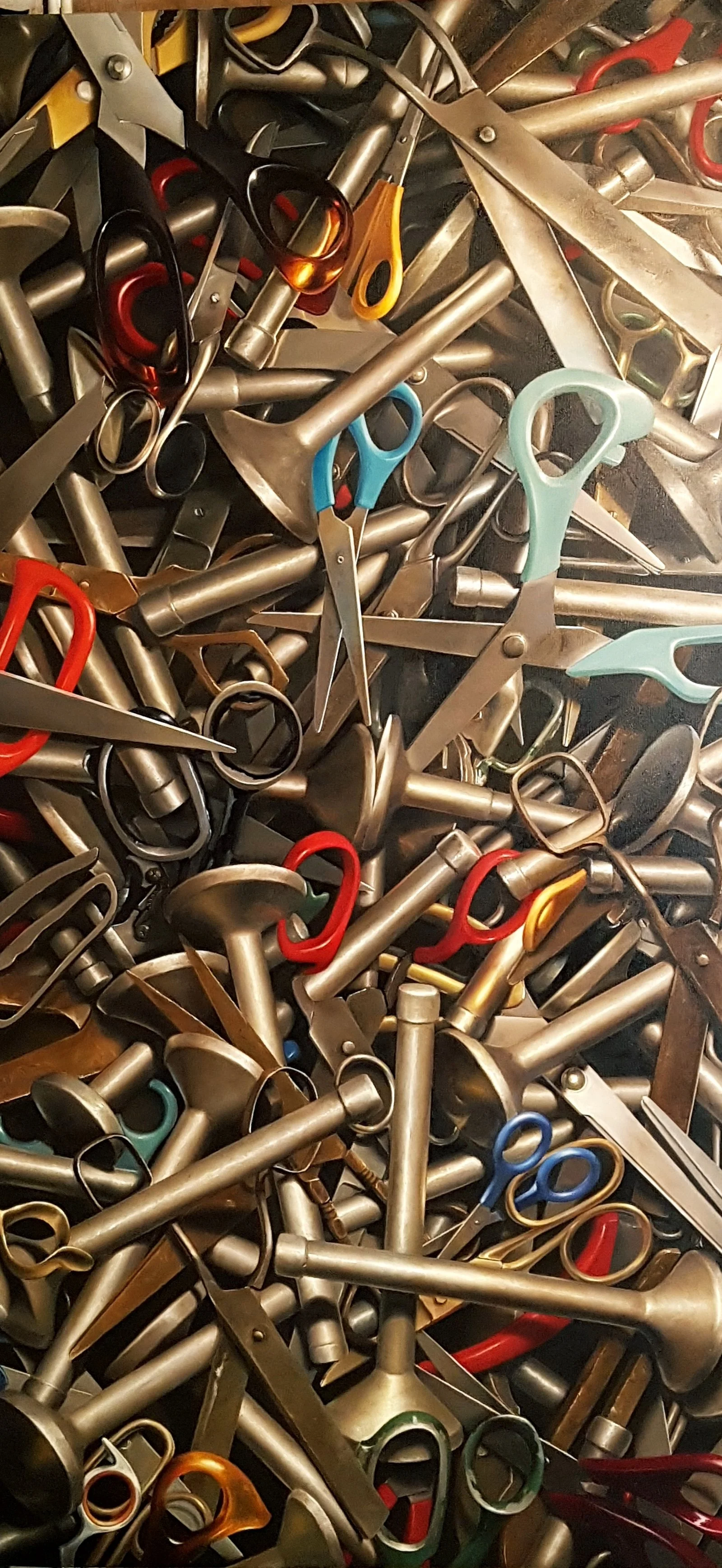 MARYAM FARZADIAN
- Untitled - Oil on canvas
size 100 x 200 cm - year 2018
