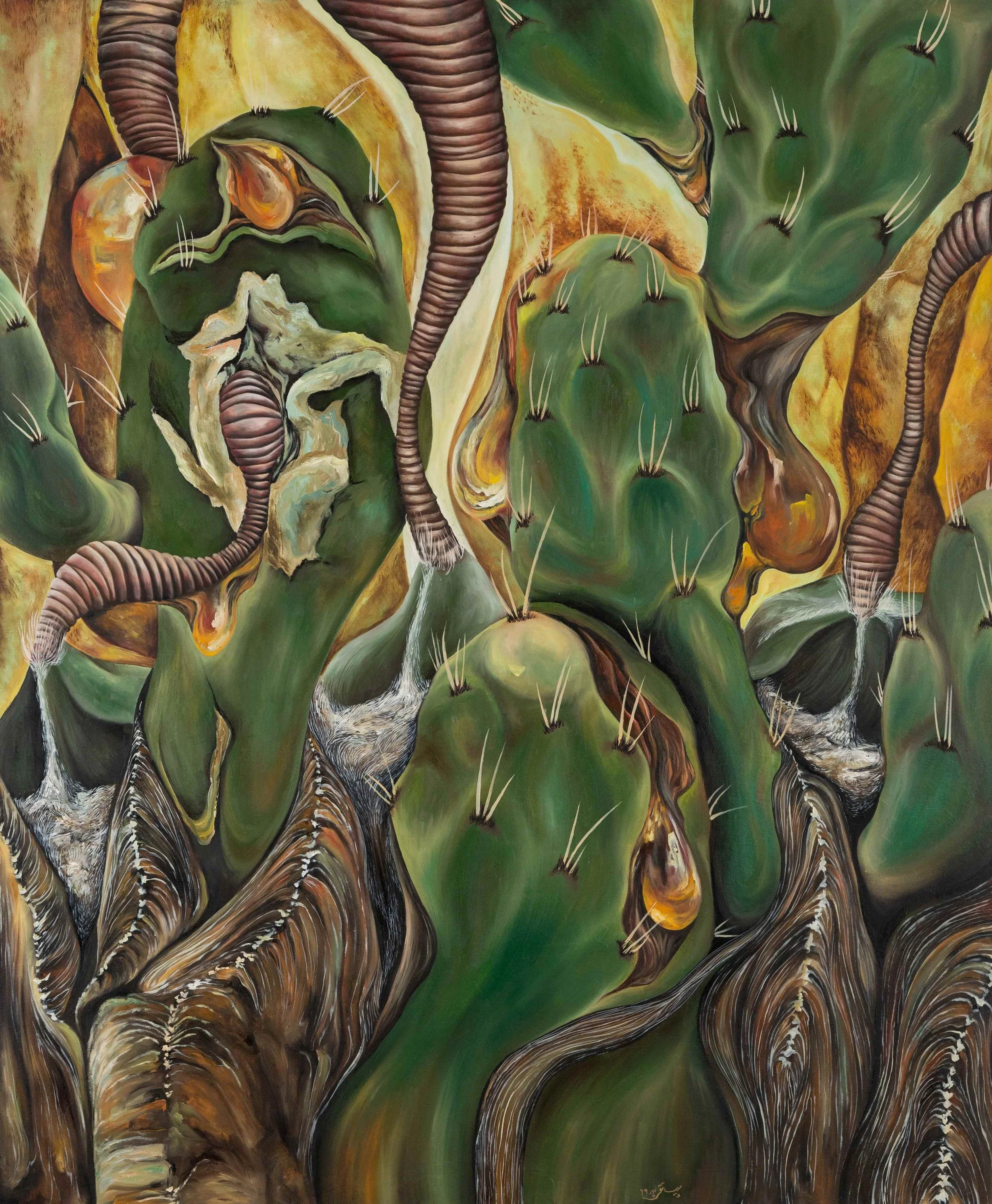 PARRISSA TAGHIPOUR - Untitled - Acrylic on canvas - size 100 x 120 cm - year 2022