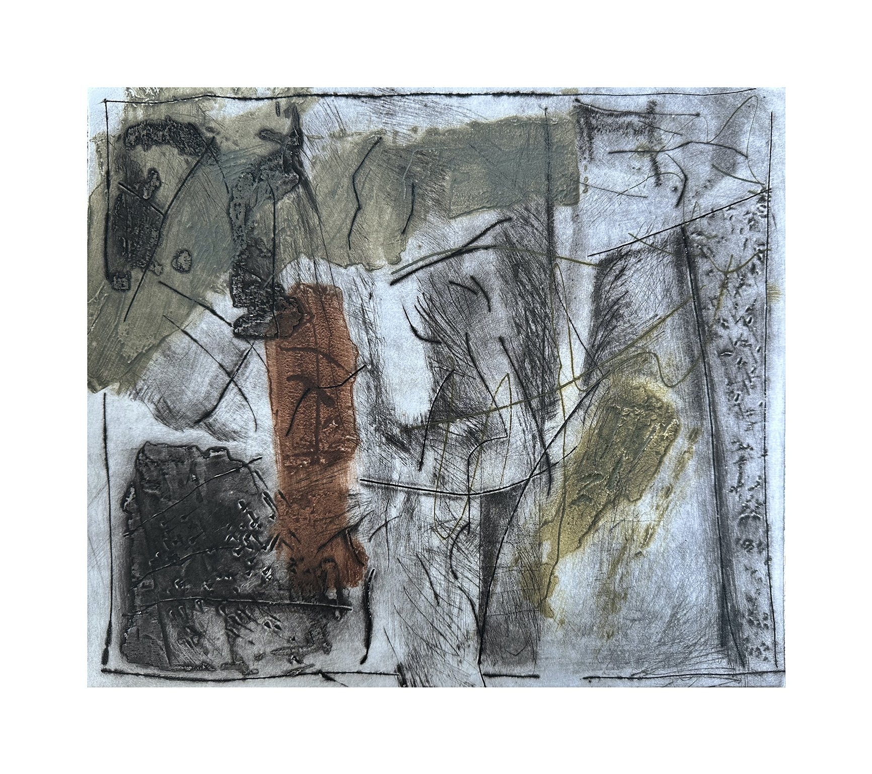 LEE DUPLOY - Ubunthu- Series: Utopia is no Ethiopia - Mixed media with additional aquatint on Fabriano paper - size 35 x 29,5 cm