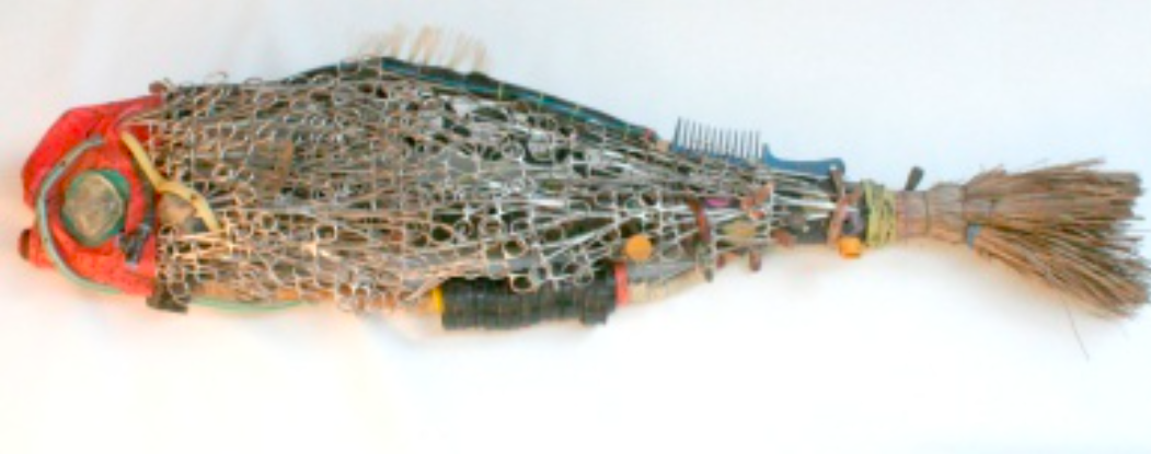CLIVE MUKUCHA - Divine Intervention - Found objects - size 152 x 68 x 34 cm - year 2017