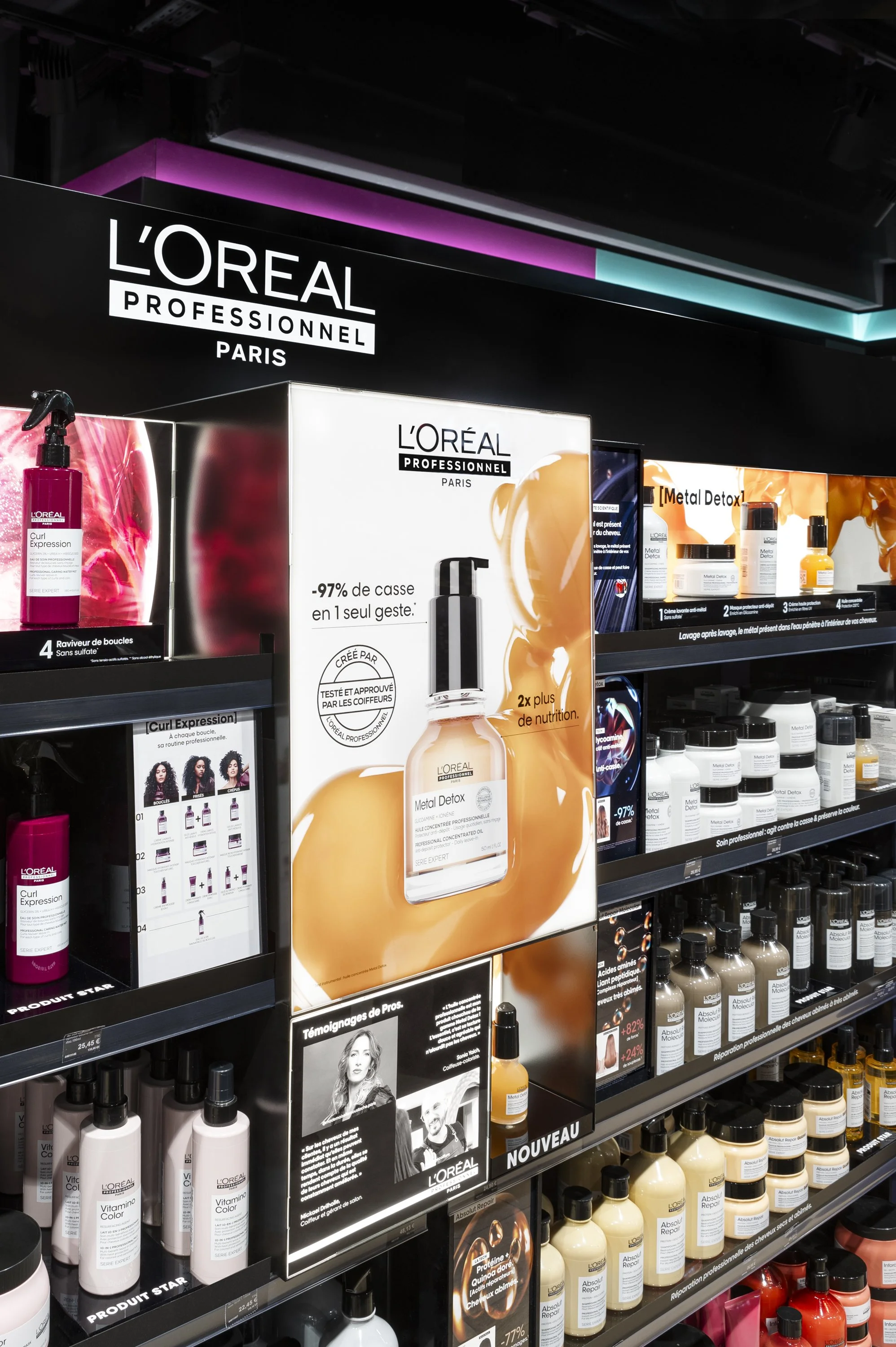 Magasin, Redken, L'Oreal Paris, Merchandising, Biens Immobiliers Architecture Intérieur Architecte Décorateur Salon Cuisine Salle de Bain Marbre Paris Perpignan ©Juliette Jem  Architectures d’Intérieur, Architecte, Décorateurs, Maison, Biens Immobili