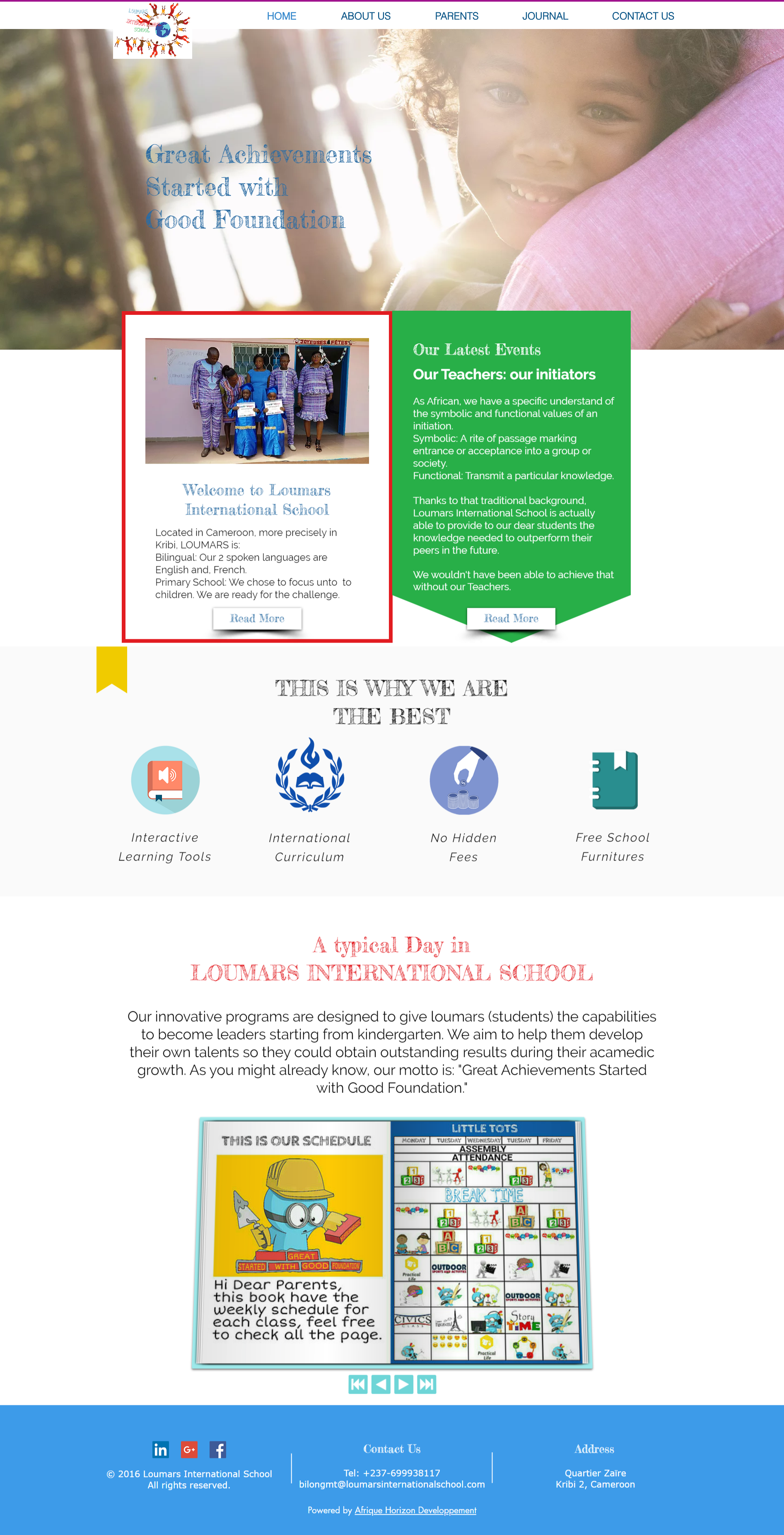  This was the first page of the website 