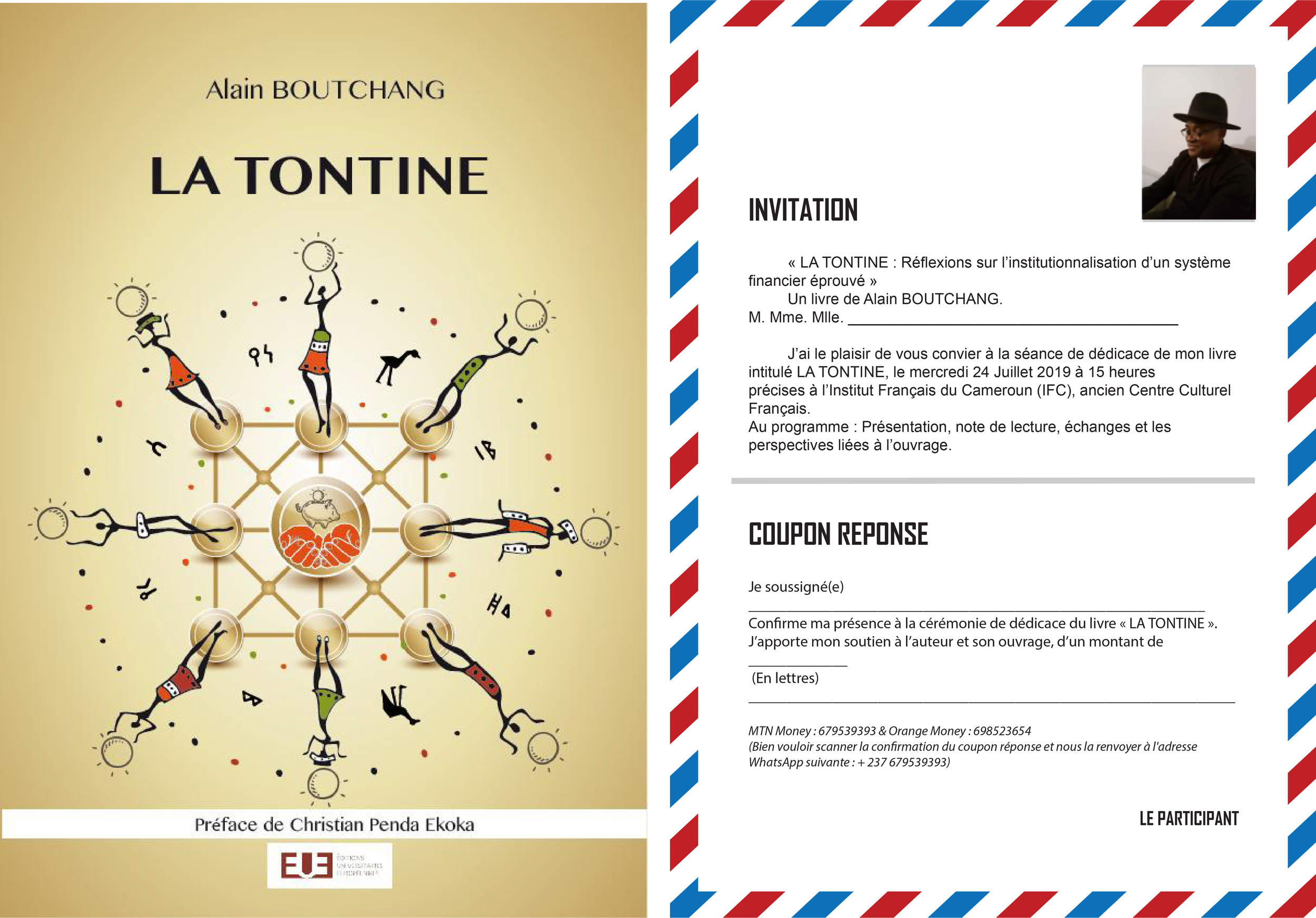  An invitation related to the book: “LA TONTINE” 