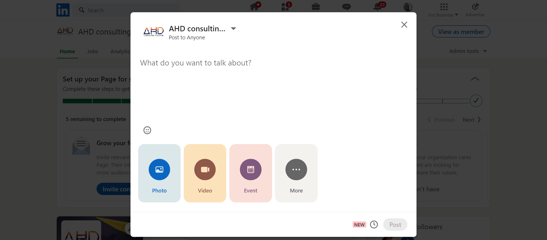 Just click "Schedule for later" to schedule a post. © CaptureAHD