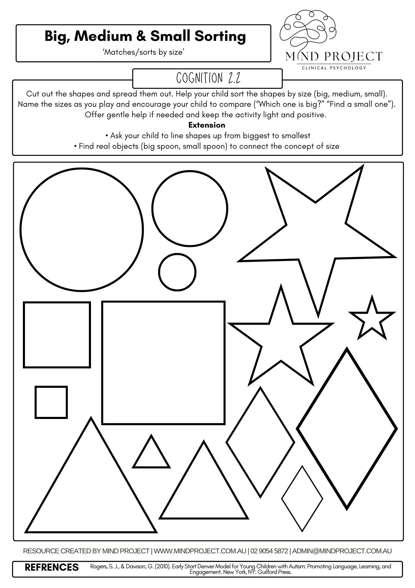 Builds early size discrimination and categorisation skills by helping children sort objects as big, medium, and small. Supports attention, turn taking, and early language through playful interaction.