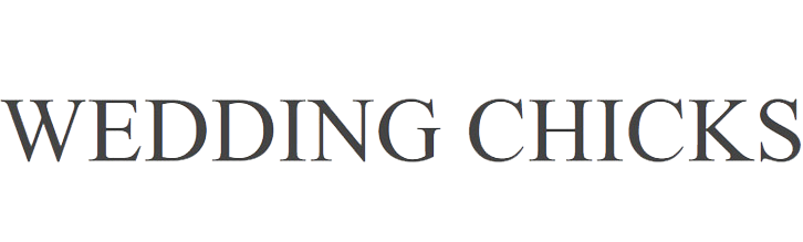 Wedding Chicks logo in black text on a white background.
