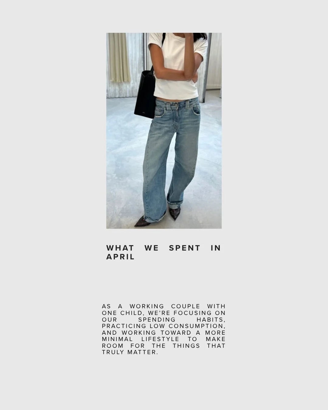 What we spent in April.

Not to show off.
Not to complain.
Just to be honest.

I think we&rsquo;ve all gotten used to seeing curated lifestyles without any context&hellip; and it quietly distorts what &ldquo;normal&rdquo; actually looks like.

So thi