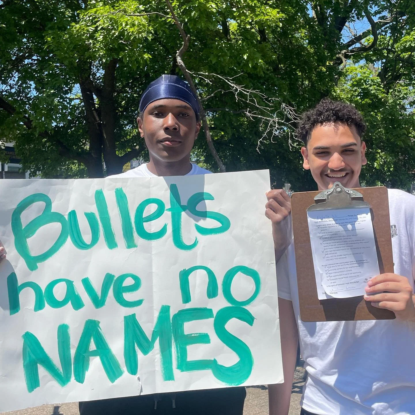 WE OUTSIDEEE!!! This past weekend we did outreach for our peace pledge in codman square. We asked community members to pledge for peace and got 92 in 2 hours!! PROMOTE PEACE THROUGH THE POWER OF THE PEOPLE!!!