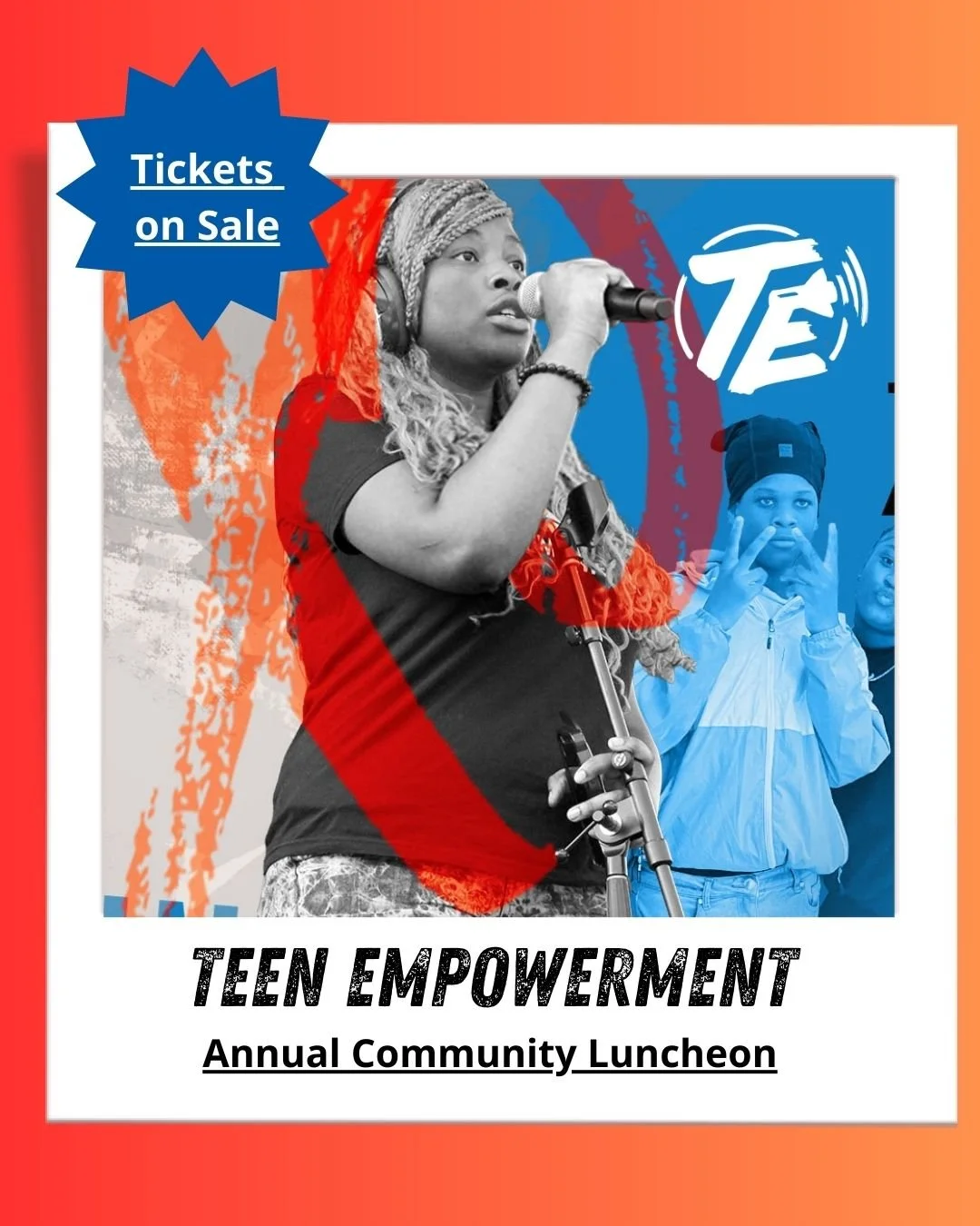 Only 8 weeks until the TE Annual Community Luncheon. Get your tickets today! Link in bio https://teenempowerment.org/2026-luncheon