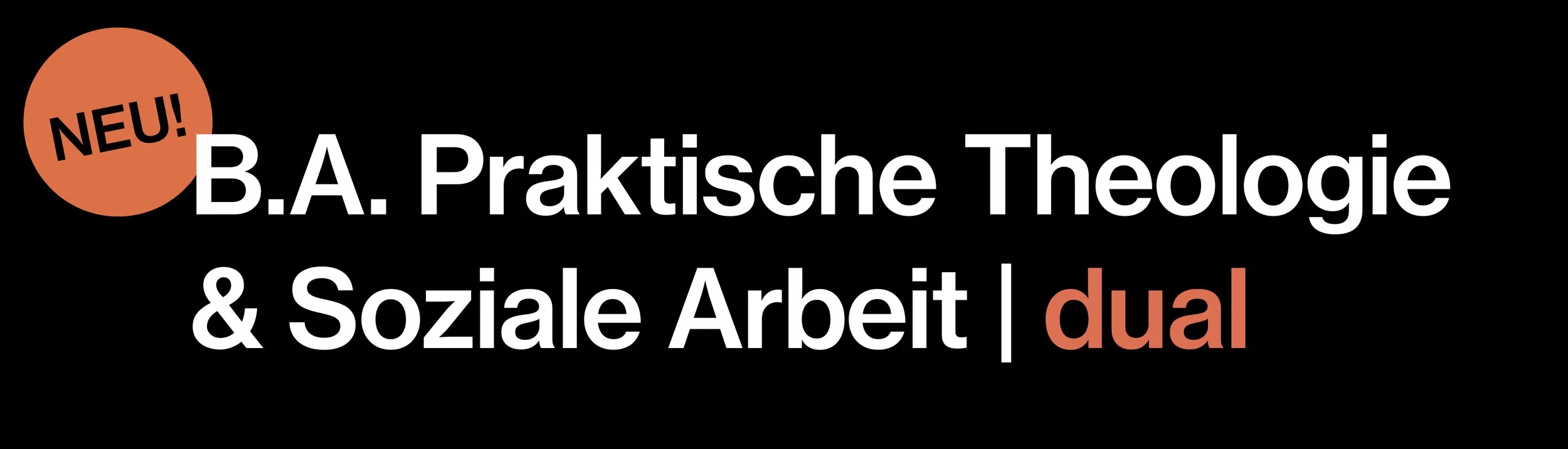 Neu! An der EHT jetzt auch im dualen Modus: B.A. Praktische Theologie & Soziale Arbeit