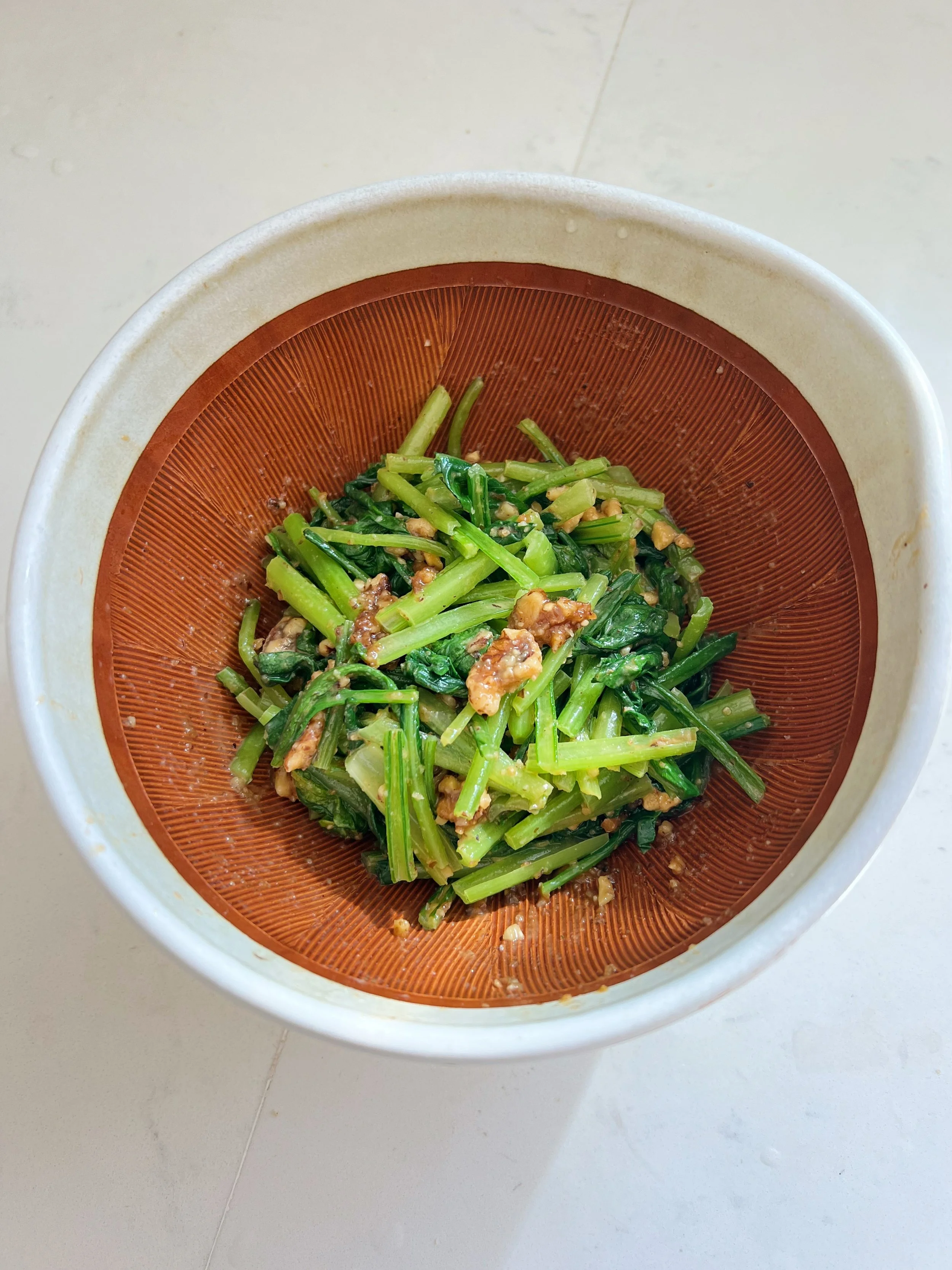 komatsuna walnut salad1.JPG