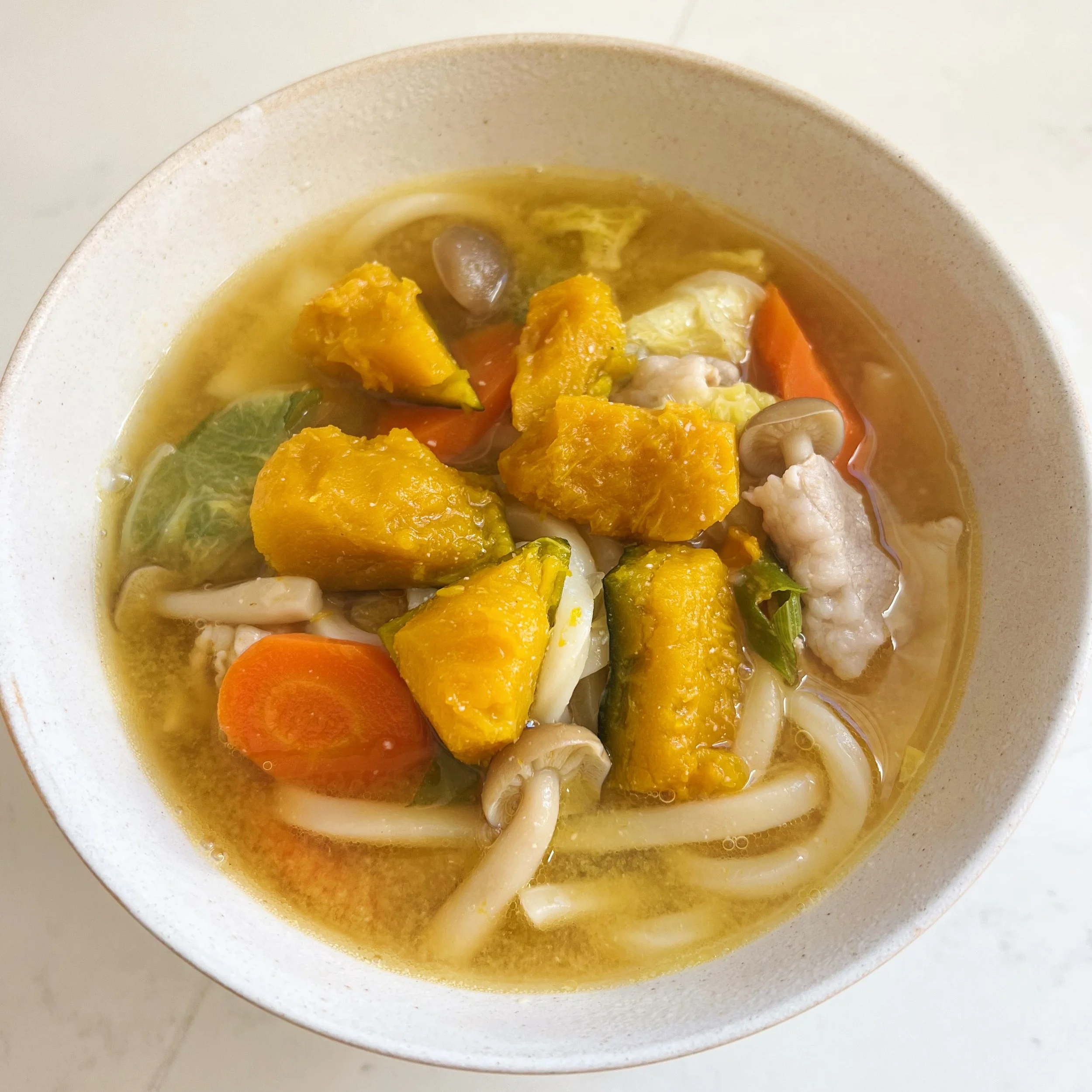 kabocha miso udon