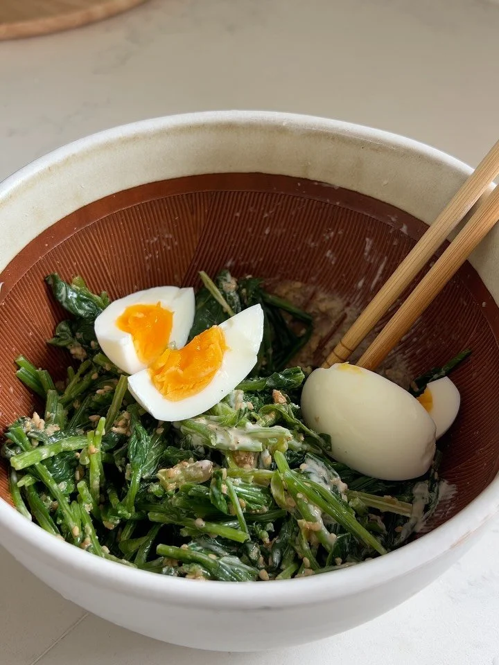 My top 5 dishes of 2025

All recipes can be found on OkawariRecipes.com

1. Spinach Egg Salad
2. Eggplant &ldquo;Unagi&rdquo; Don
3. Kani Cucumber Salad
4. Okonomiyaki Quiche
5. Japanese Coleslaw

Let me know if you find any ingredients you want to t