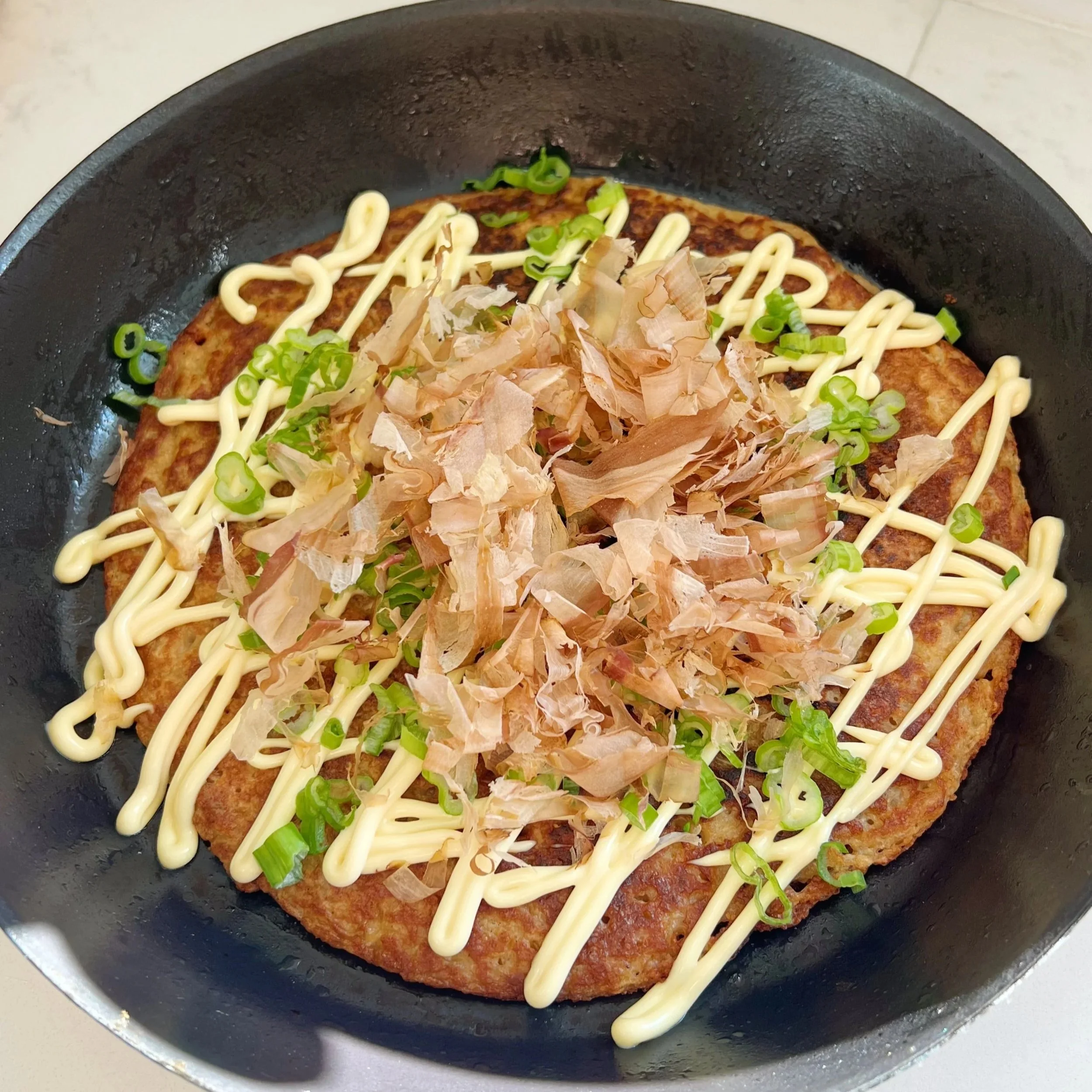 Nagaimo Pancake Okonomiyaki Style