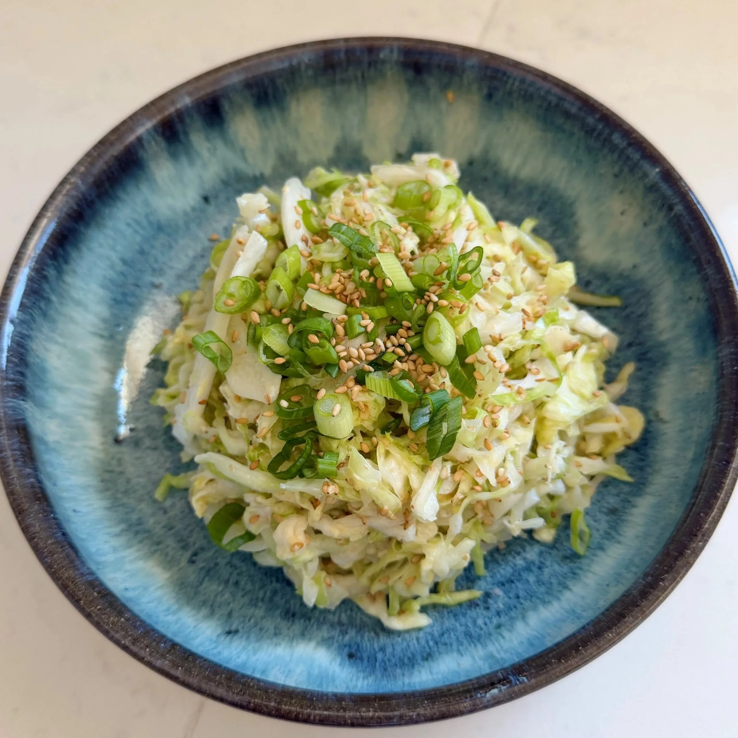 cabbage sesame mayo salad