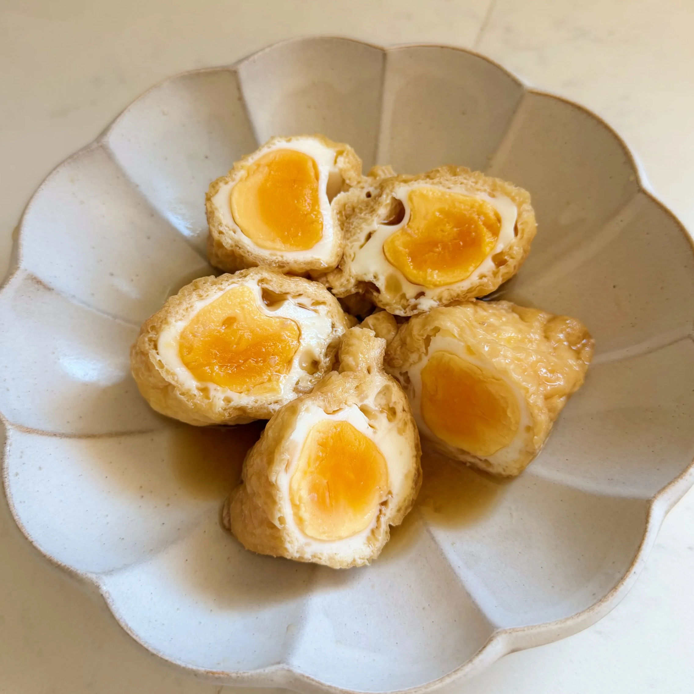 Egg Stuffed Inari
