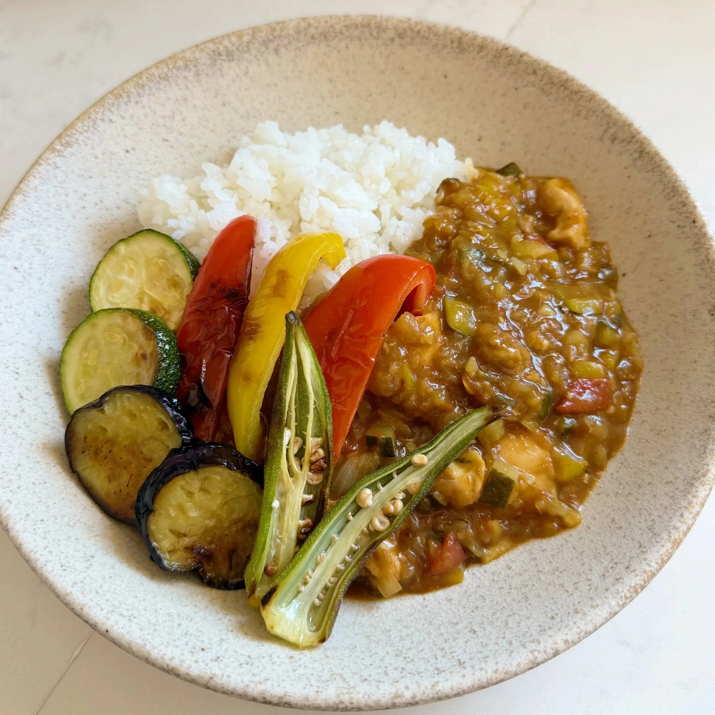 Japanese Chicken Curry with Summer Vegetables
