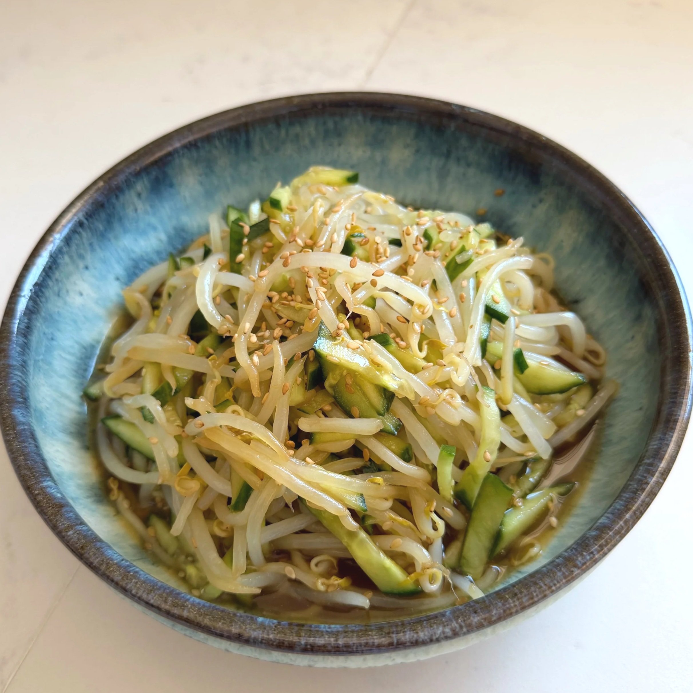 Cucumber and Bean Sprouts Salad