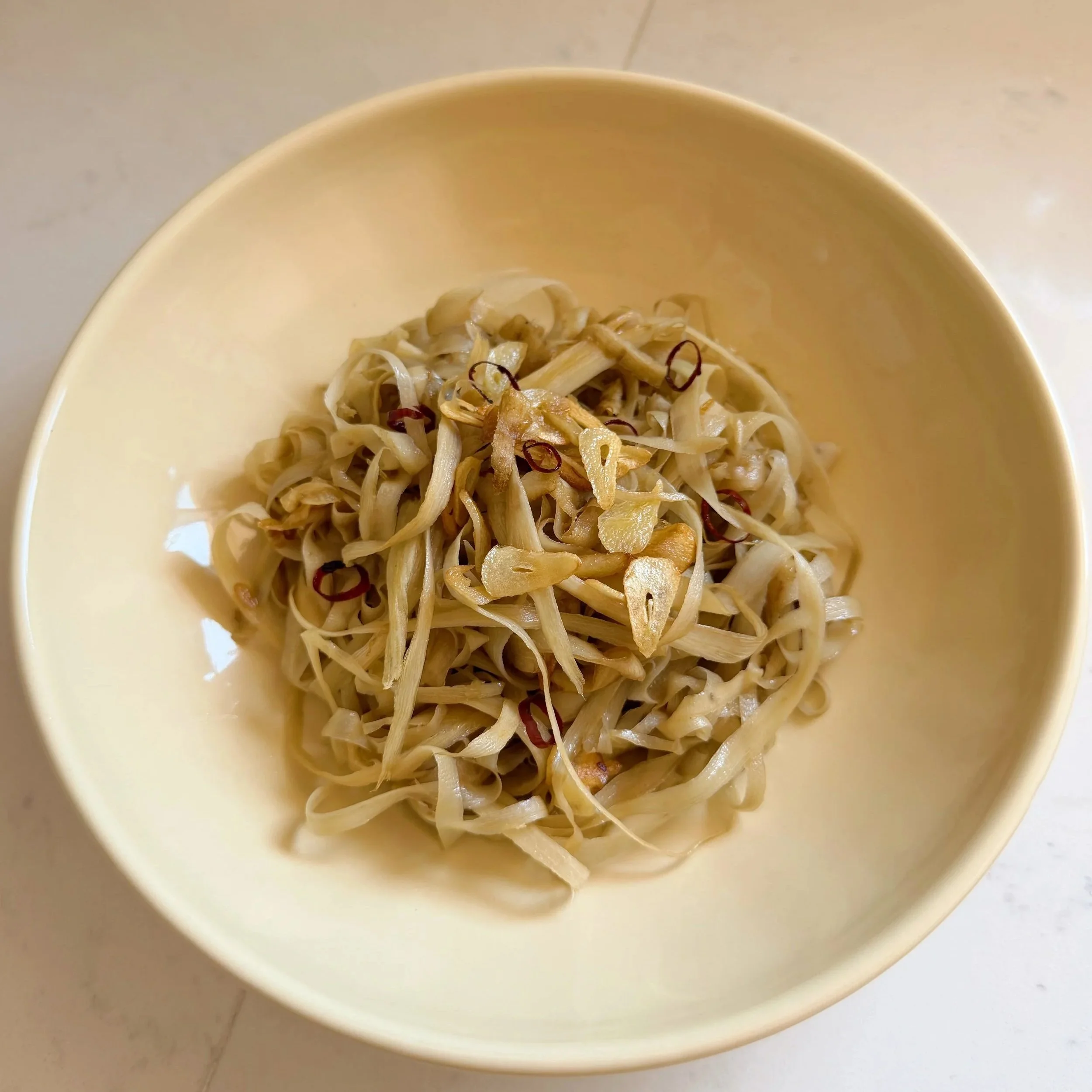 gobo garlic and olive oil