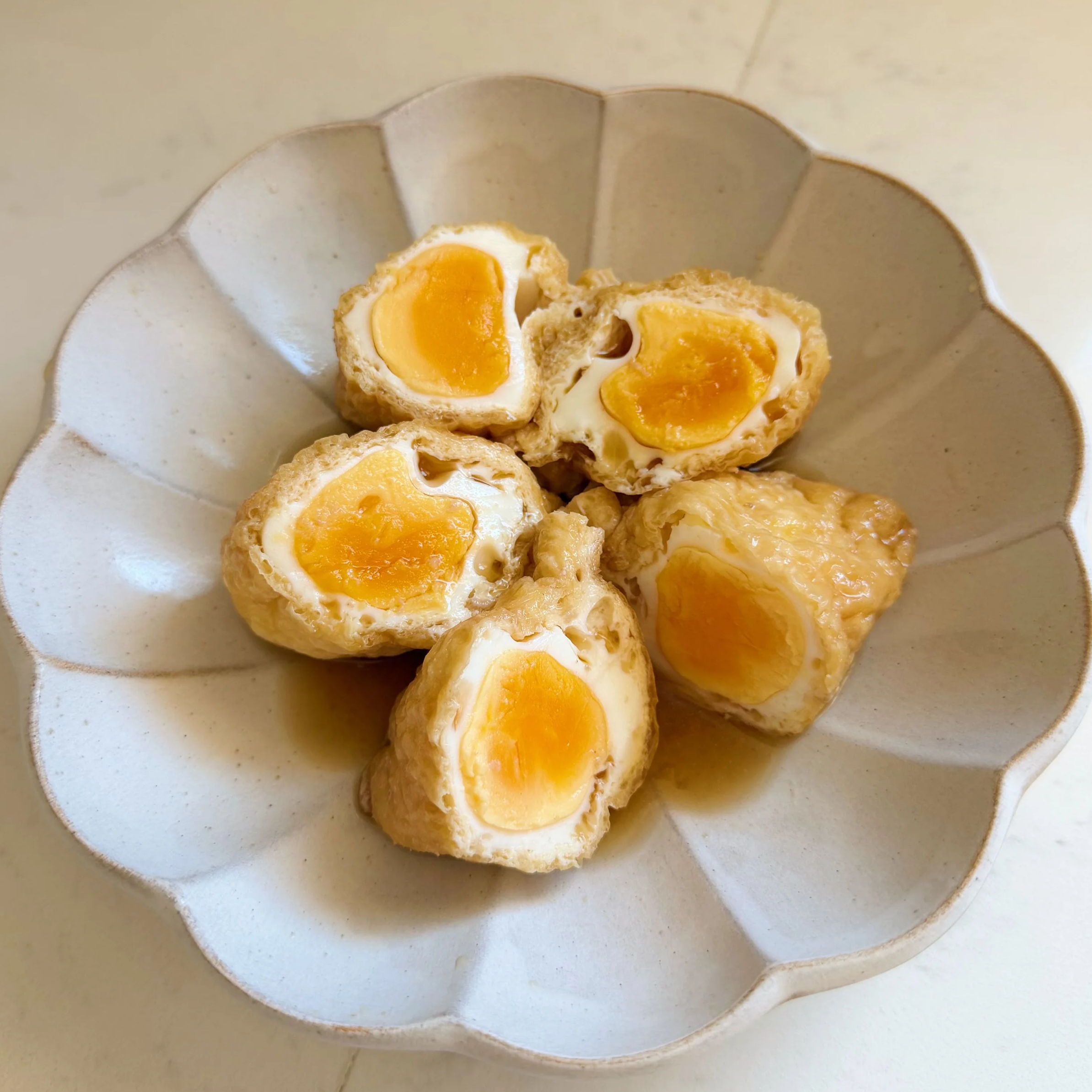 egg stuffed inari