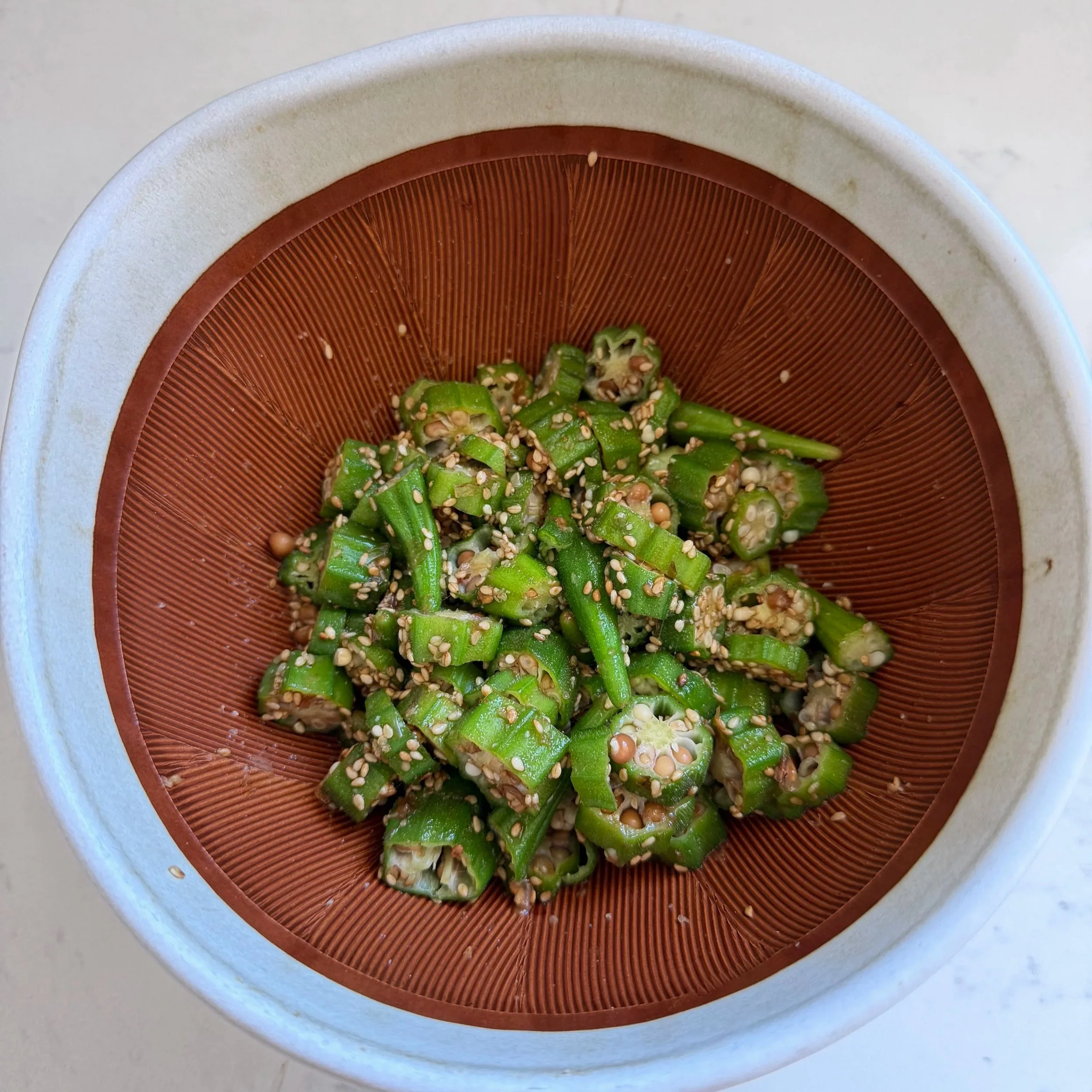 Japanese Okra Salad (Easy Goma-ae Style Side Dish) — Okawari by Azusa ...