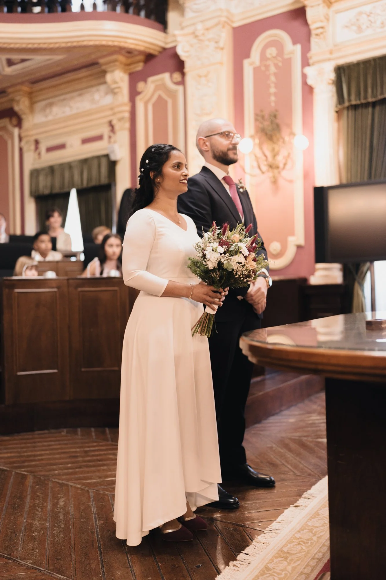 Boda civil en Casa do Concello, Ourense, Galicia