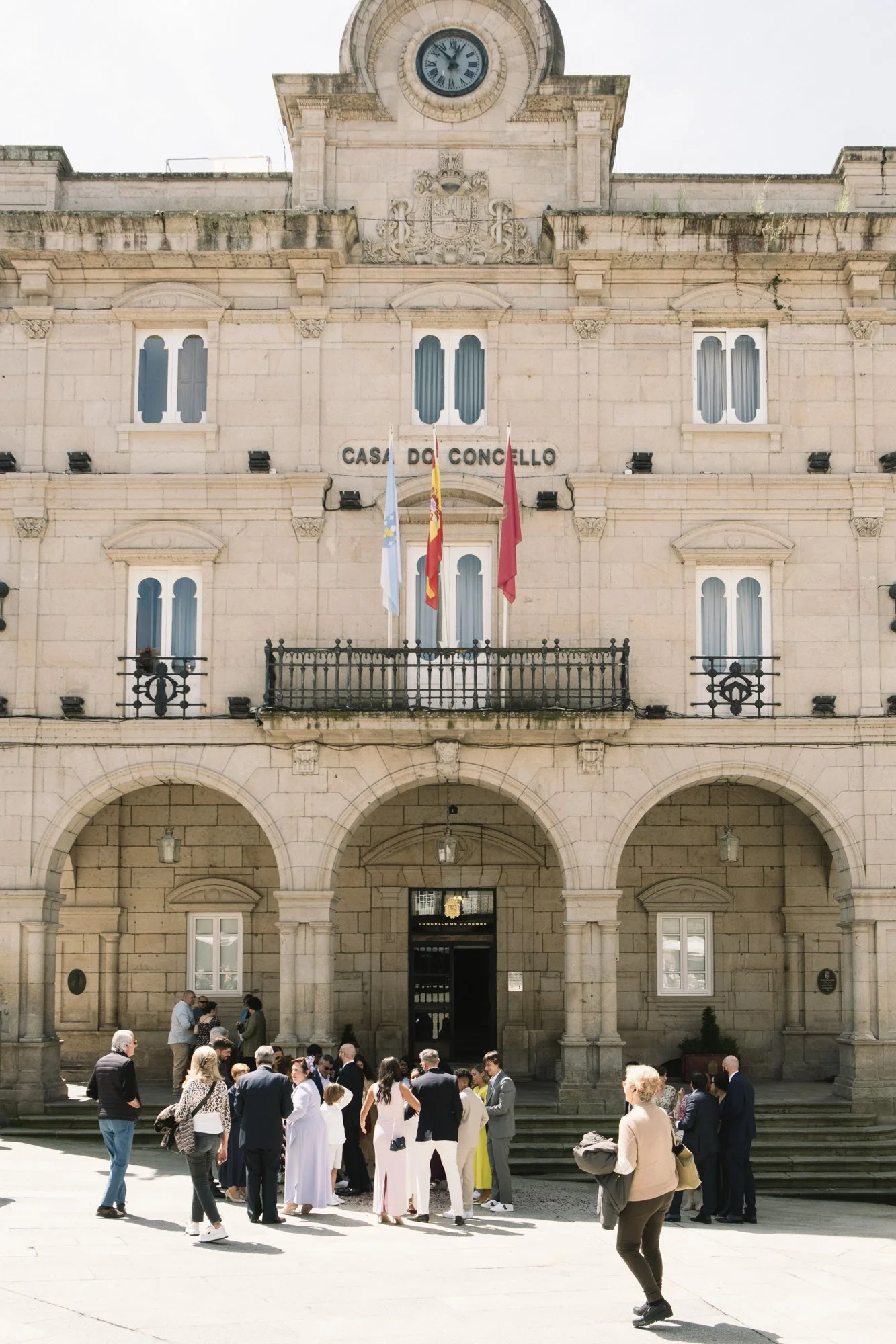 Boda civil en el ayuntamiento de Ourense, Galicia