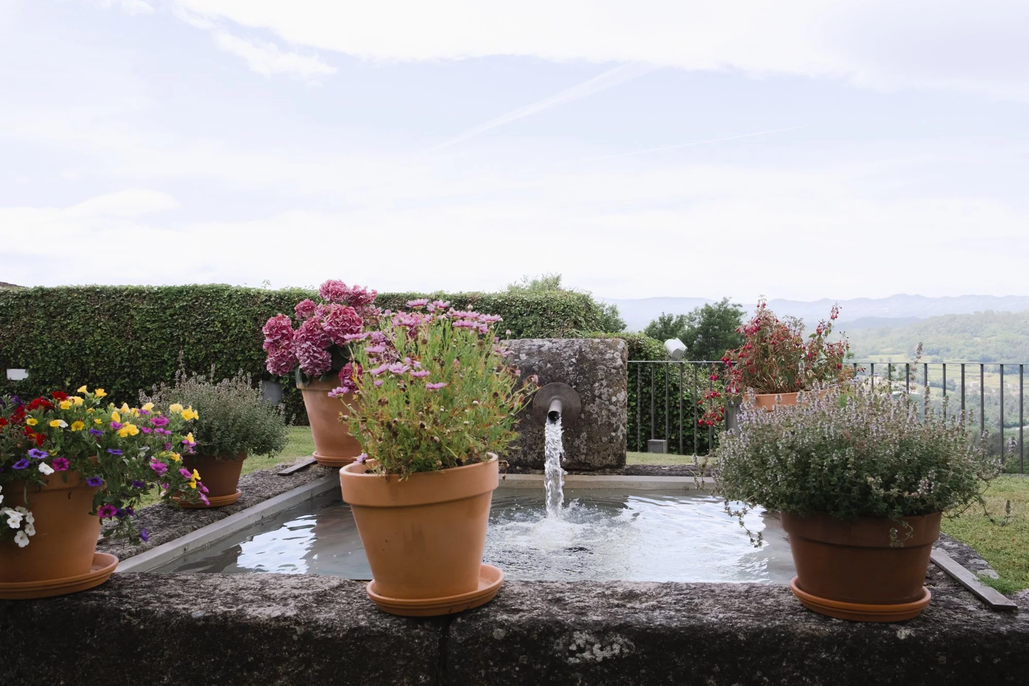 Fuente de los jardines de Casal de Armán, Galicia