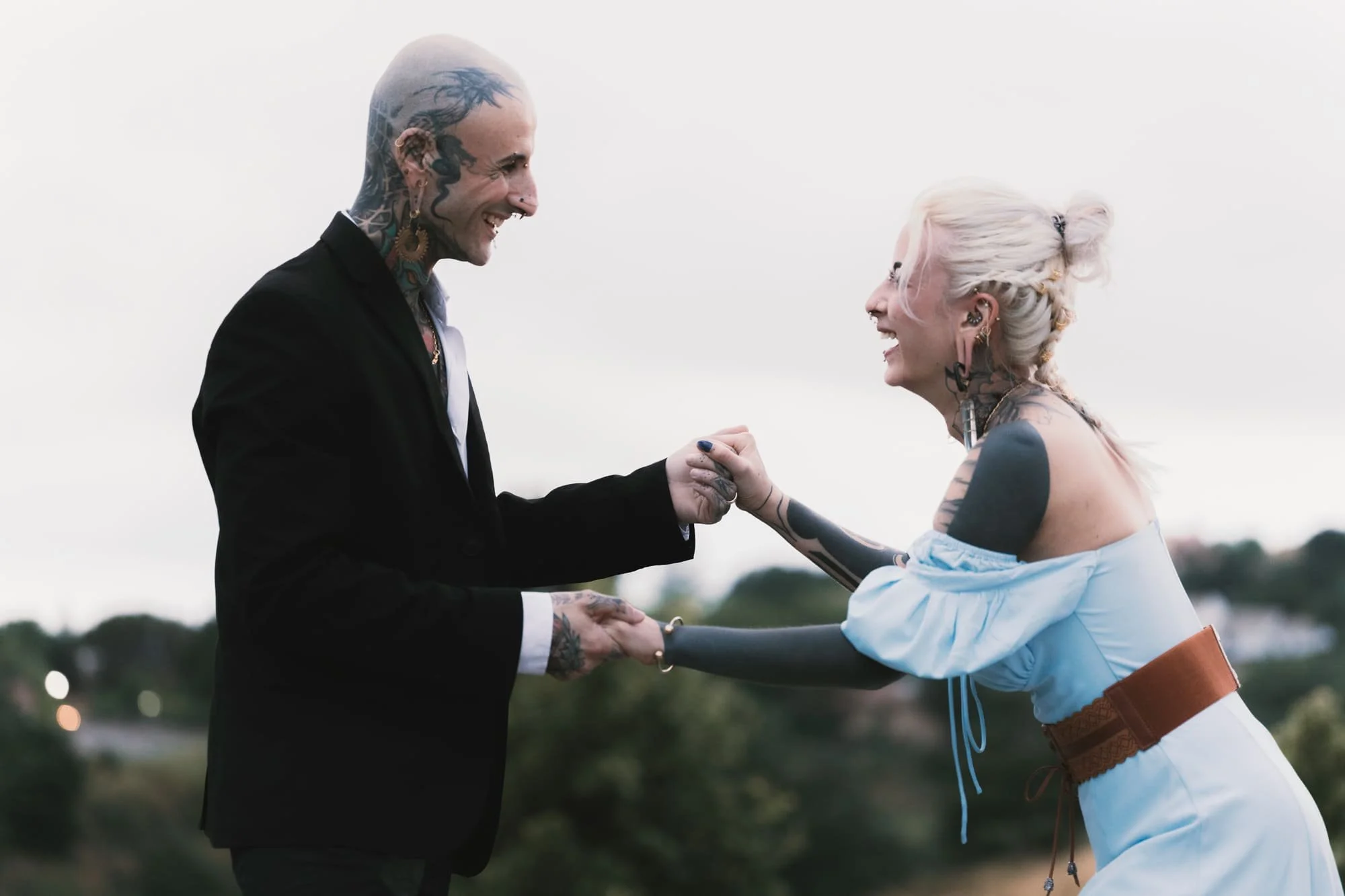 boda en madrid en el jardin de casa