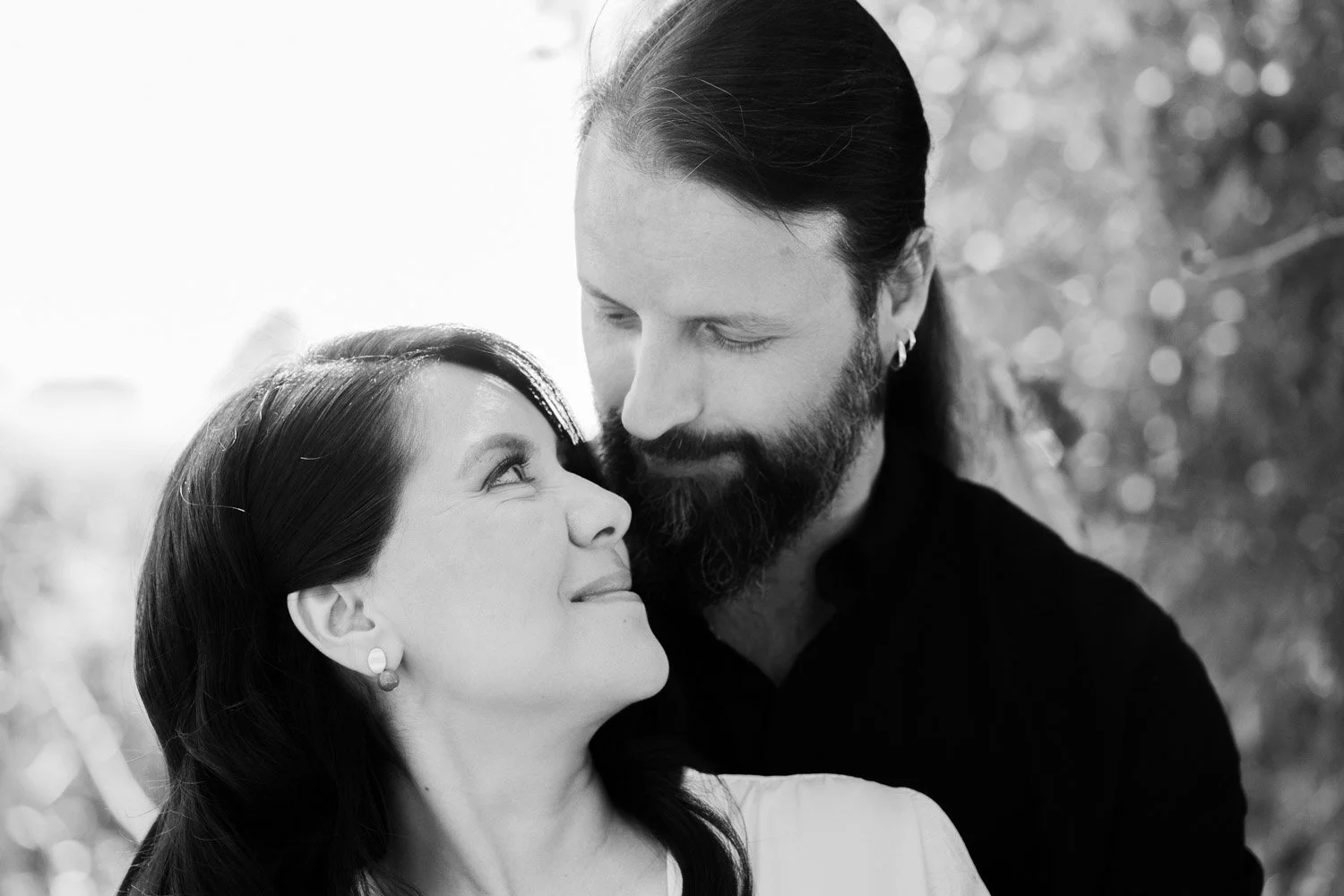 retrato en blanco y negro boda en madrid