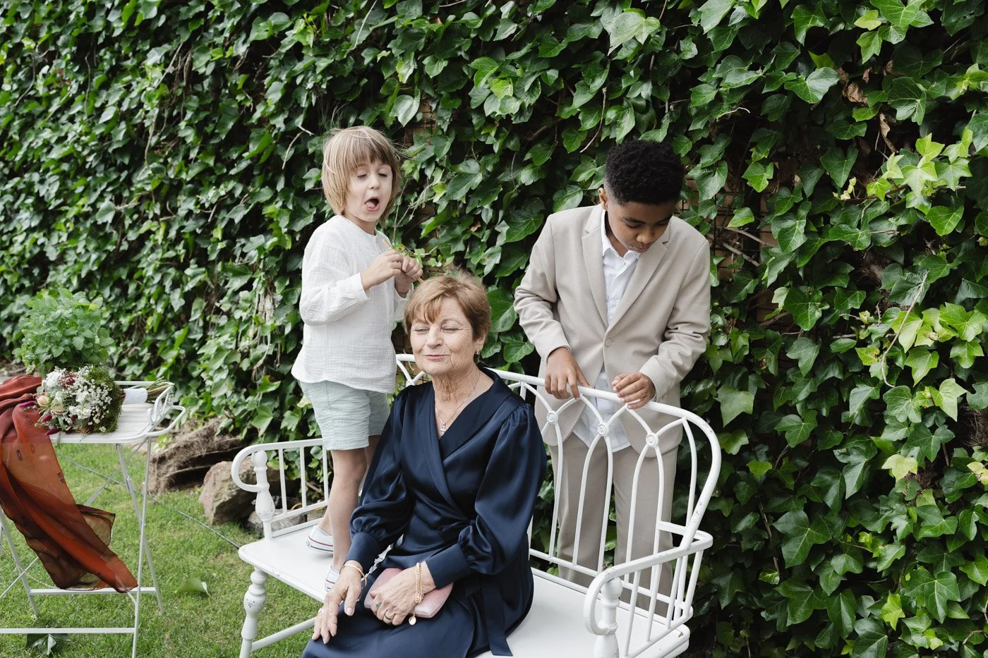 boda en madrid en el jardin de casa