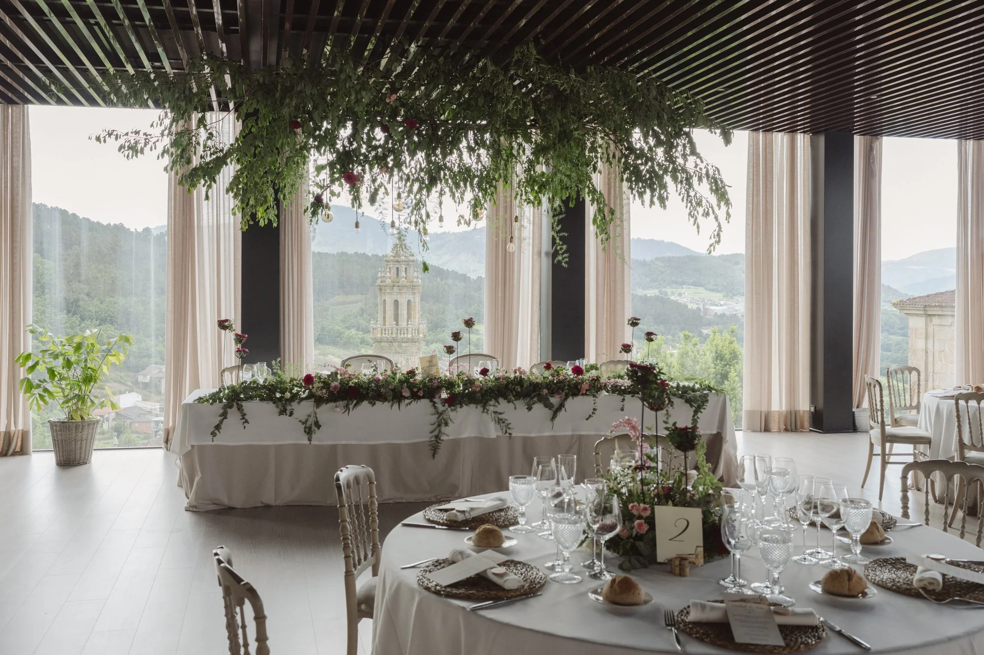 Interior del salón nupcial en Casal de Arman, Ribadavia