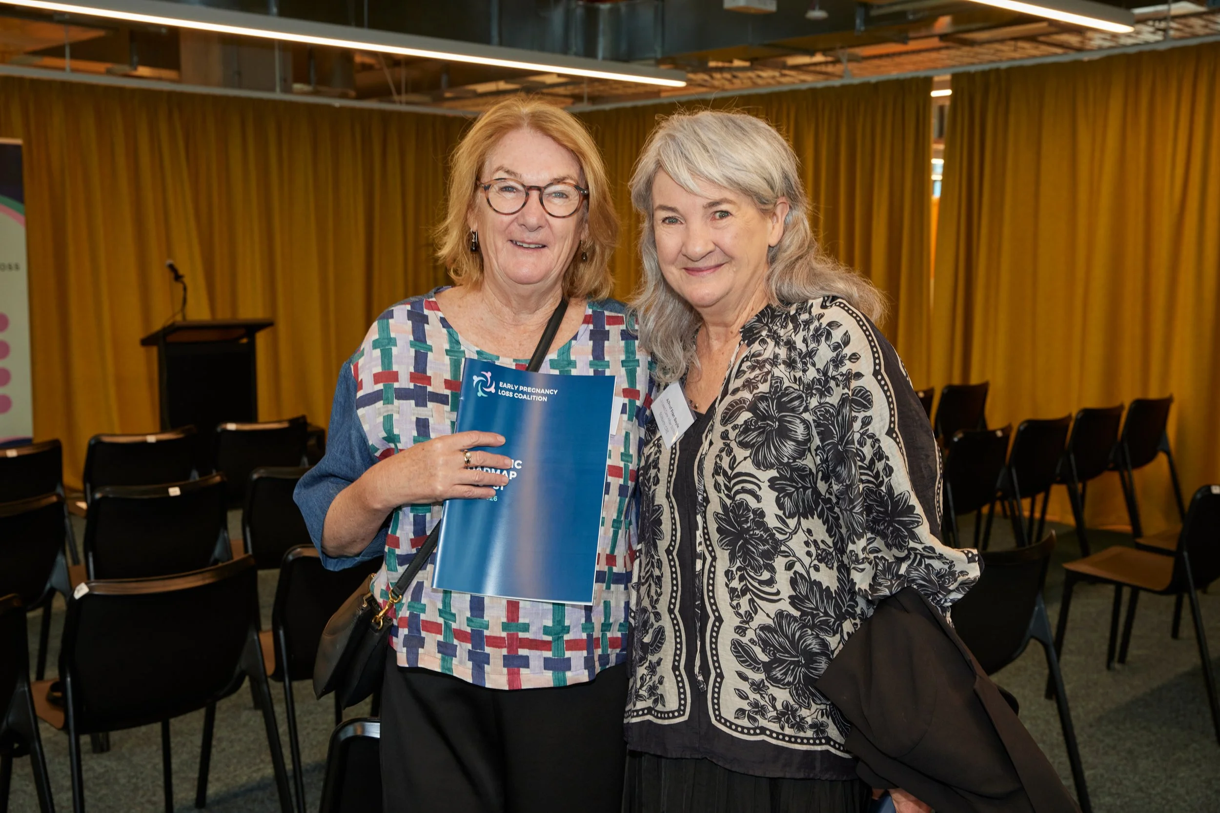 EPLC Chair Liz Chatham with Stillbirth CRE co-lead A/Prof Fran Boyle 