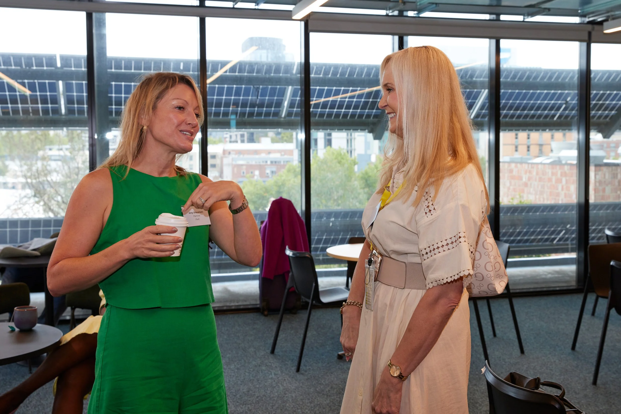 PwC Partner Amy Stoneham with Miscarriage Information Support Service founder Melissa King