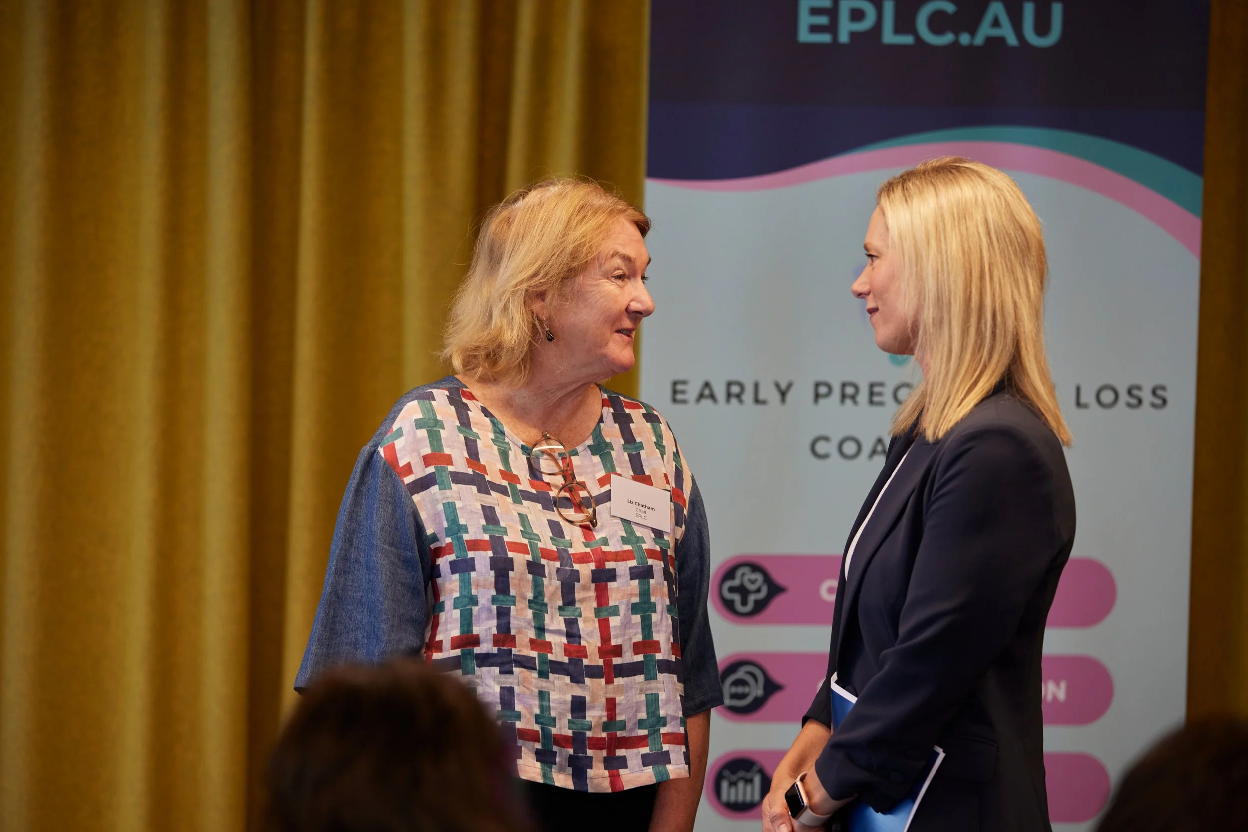 EPLC Chair Liz Chatham with Assistant Minister for Women The Hon Rebecca White MP