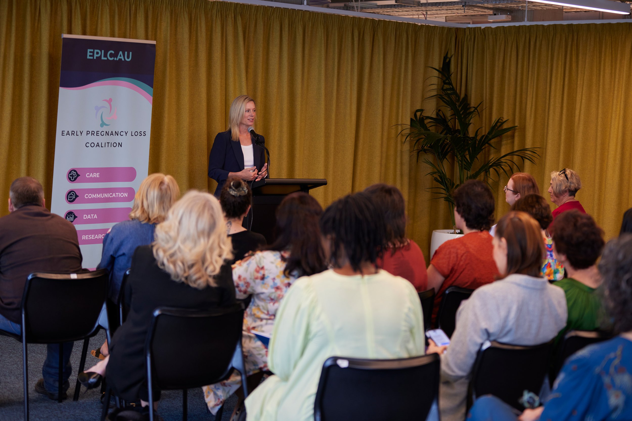 Assistant Minister for Women The Hon Rebecca White MP, speaking at the launch of the EPLC Strategic Roadmap 2026-2031