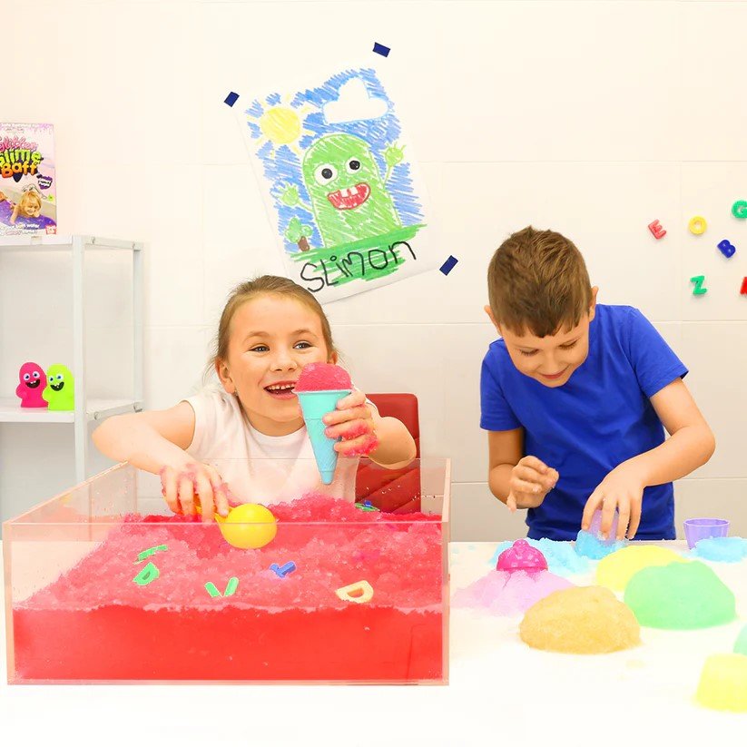 Sensory Play Messy Play Tray Snow play Childrens sensory playtime Sensory Toys UK