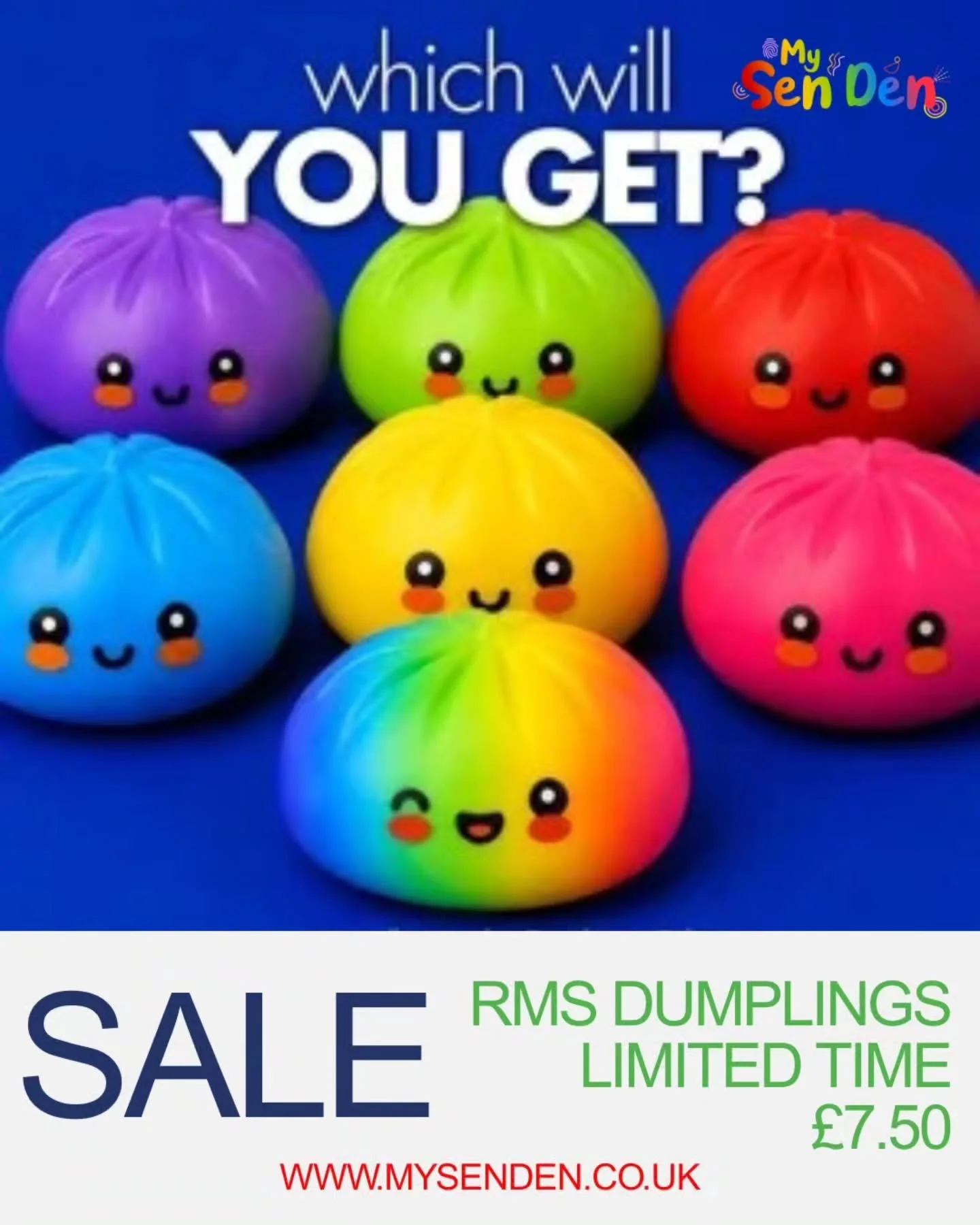 Our RMS mystery rainbow dumplings have been reduced to &pound;7.50 for a limited time!

#dumpling #RMS #viraltoys